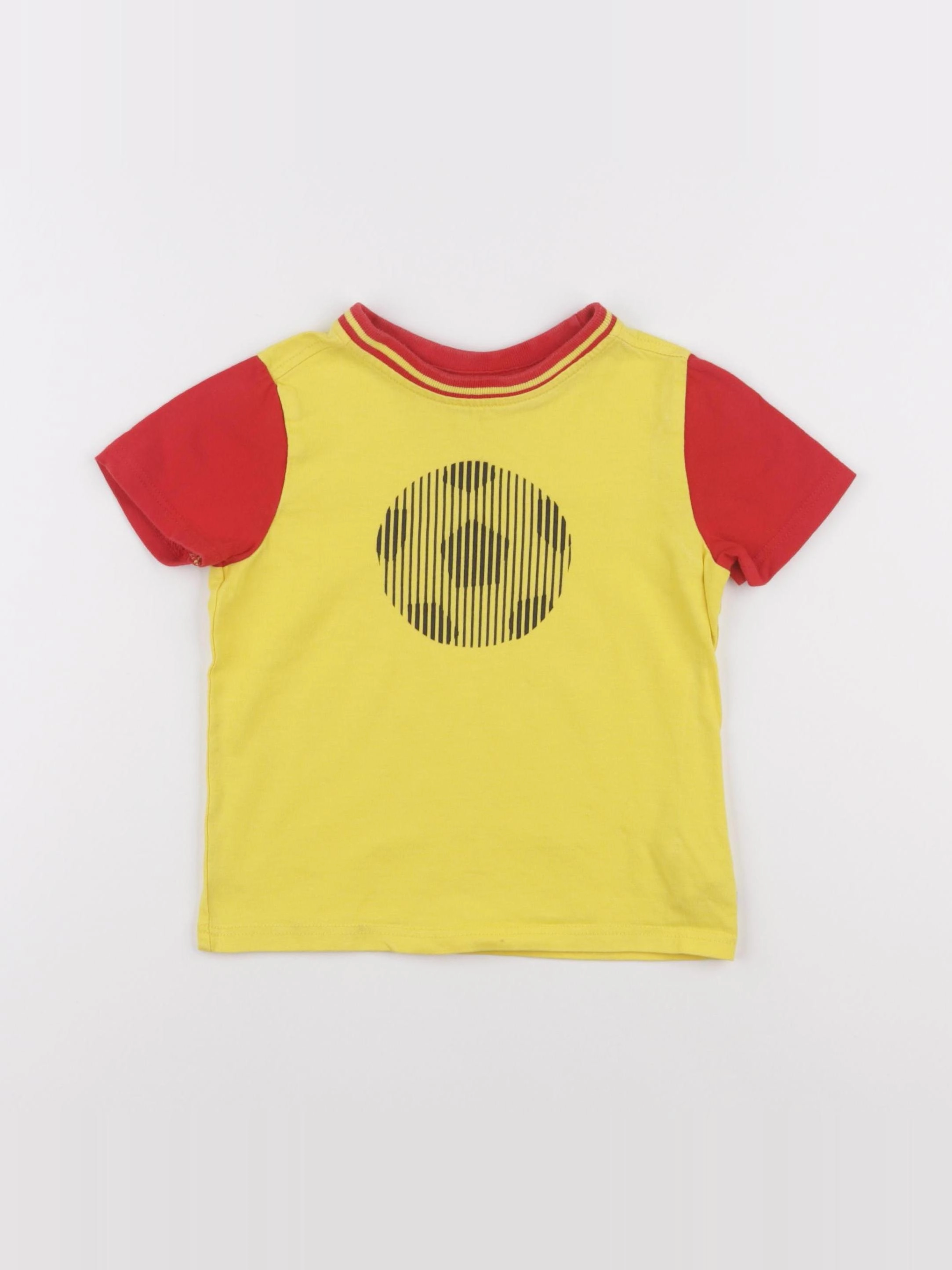 Okaidi - tee-shirt jaune, rouge - 3 ans