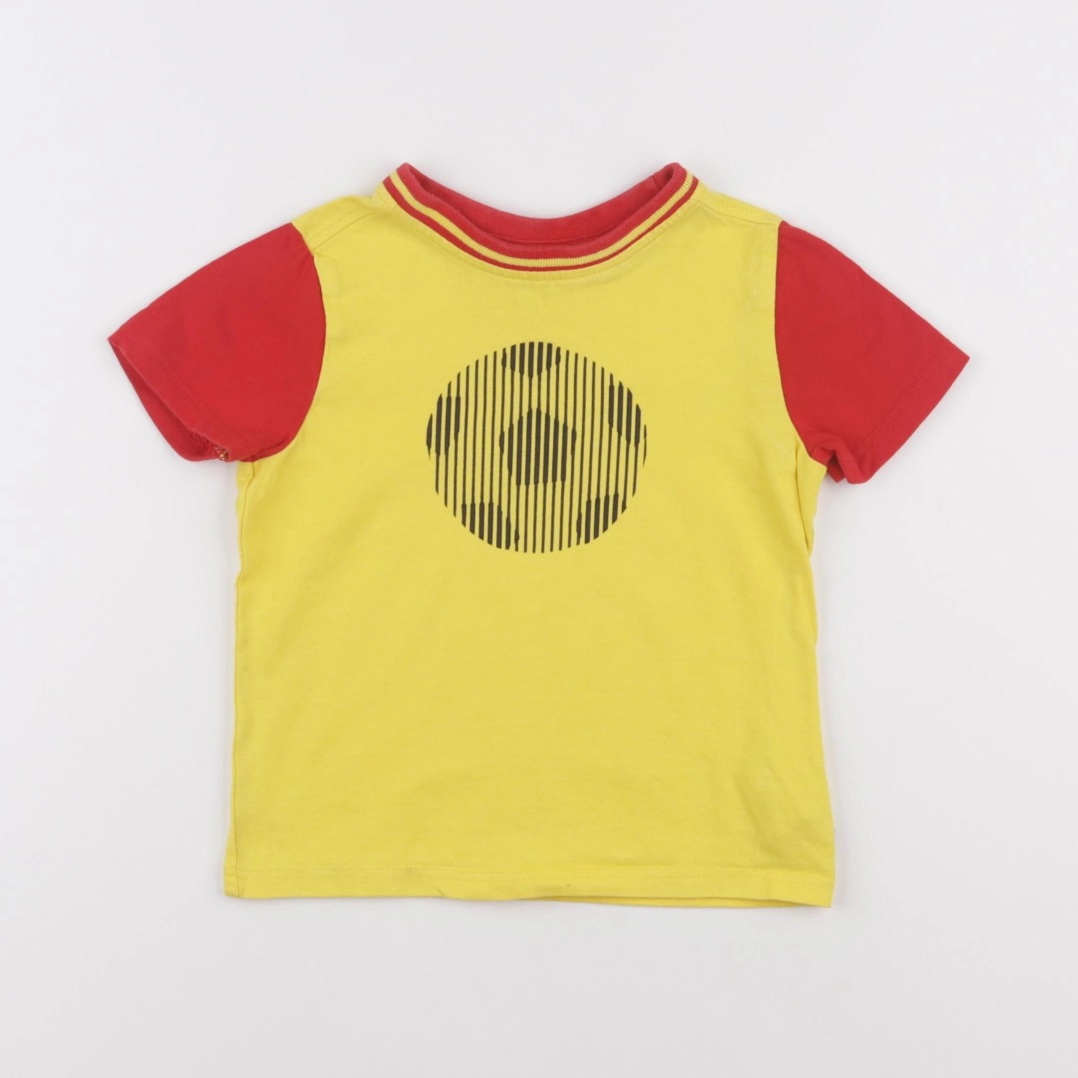Okaidi - tee-shirt jaune, rouge - 3 ans
