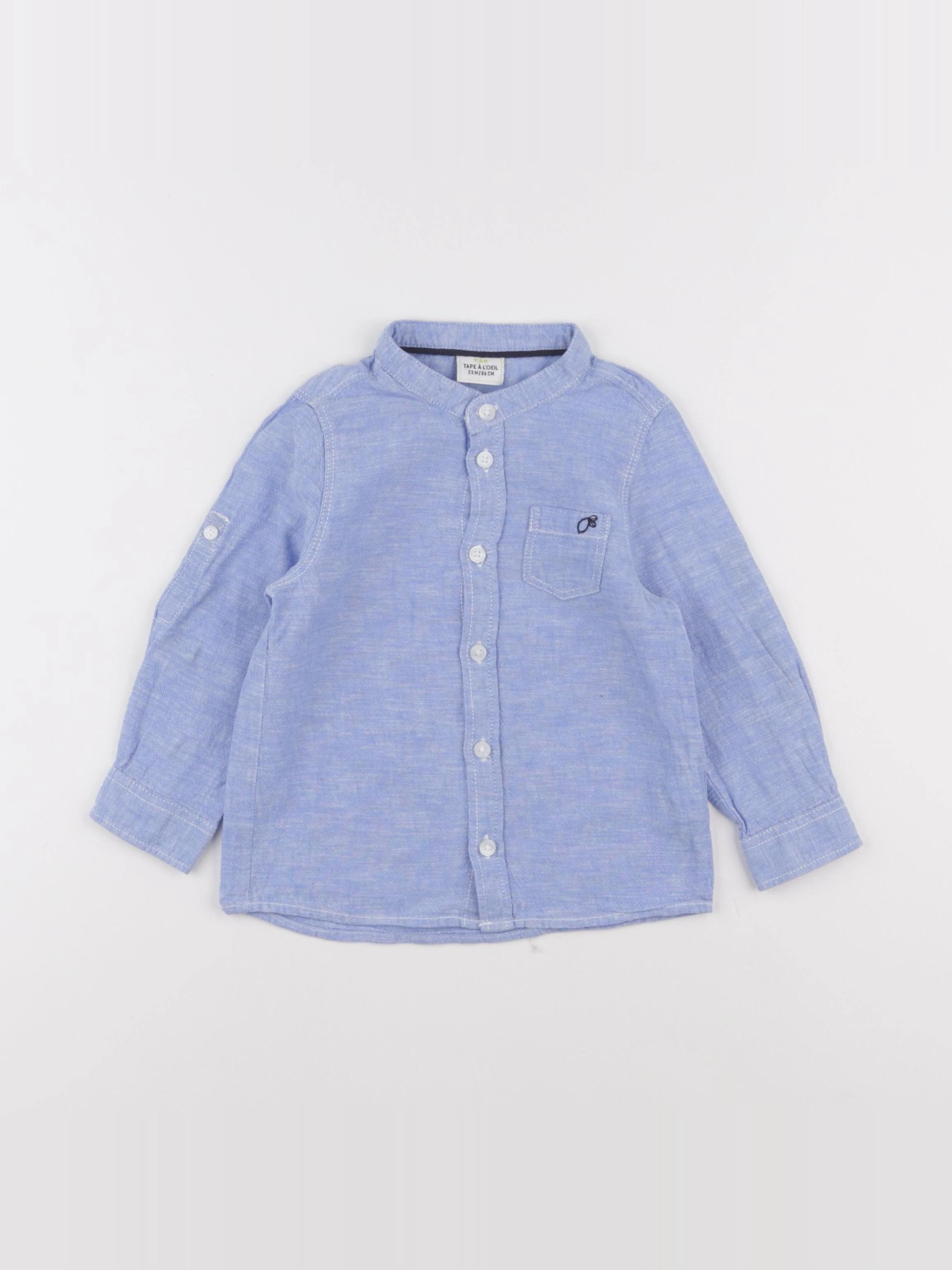 Tape à l'oeil - chemise bleu - 24 mois