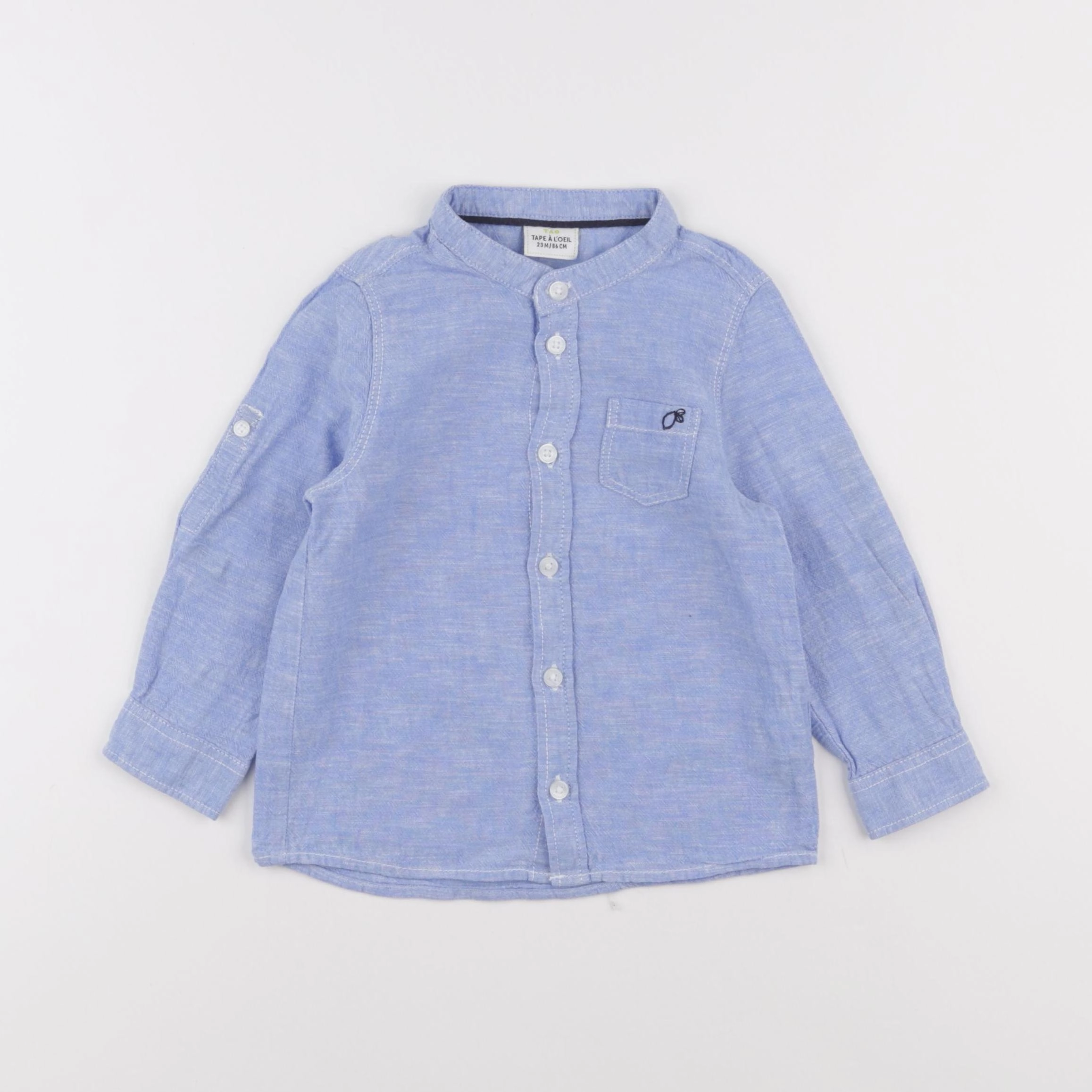 Tape à l'oeil - chemise bleu - 24 mois