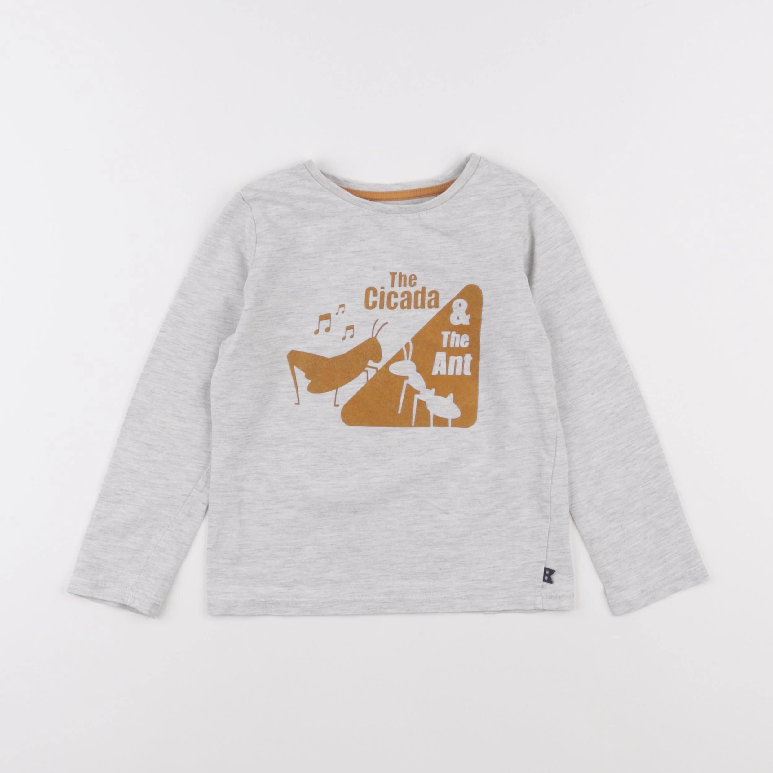 Okaidi - tee-shirt gris - 4 ans