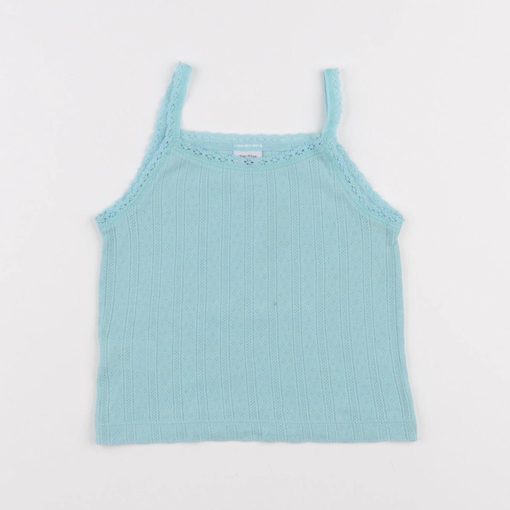 Petit Bateau - maillot de corps bleu - 2 ans