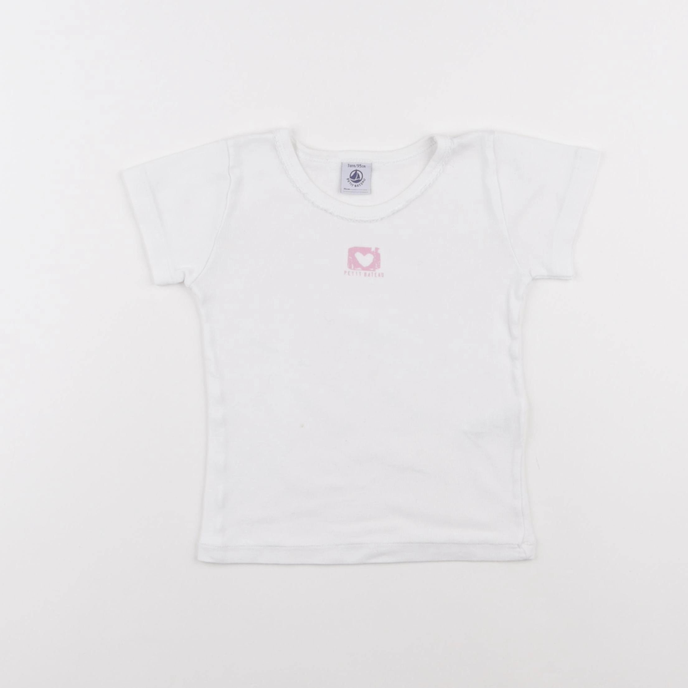 Petit Bateau - maillot de corps blanc - 3 ans