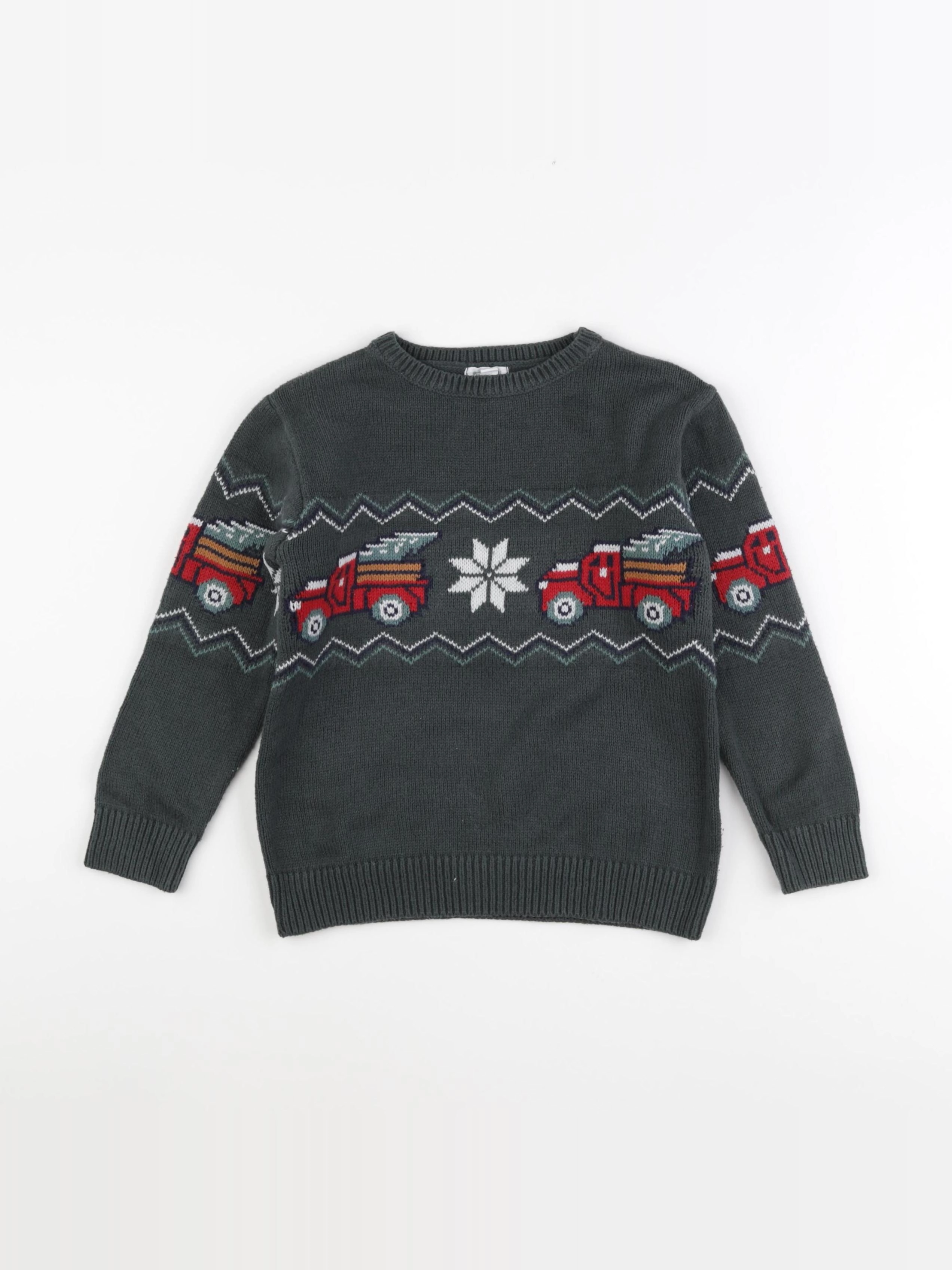 Vertbaudet - pull vert - 6 ans