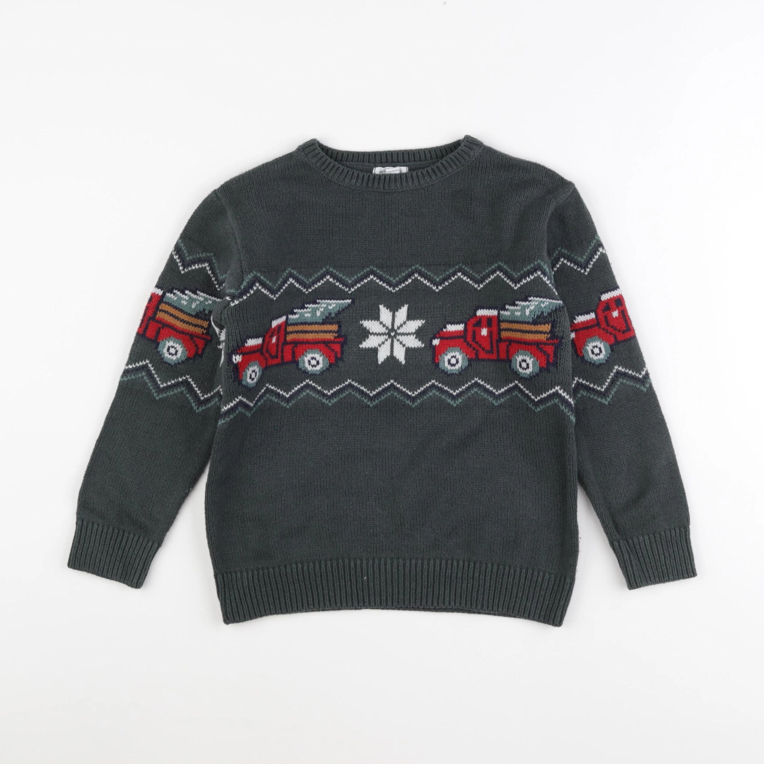 Vertbaudet - pull vert - 6 ans