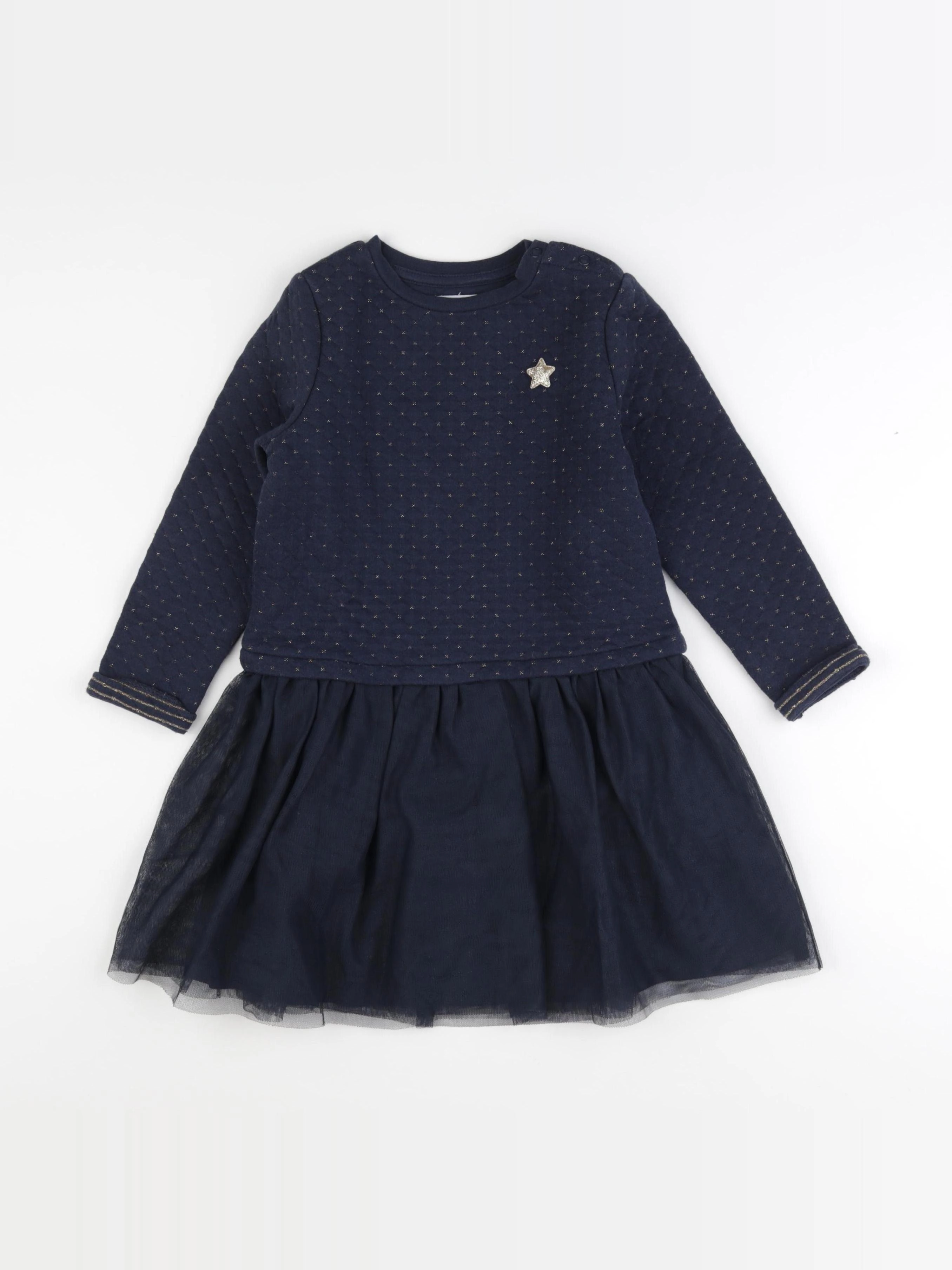 Vertbaudet - robe bleu - 6 ans