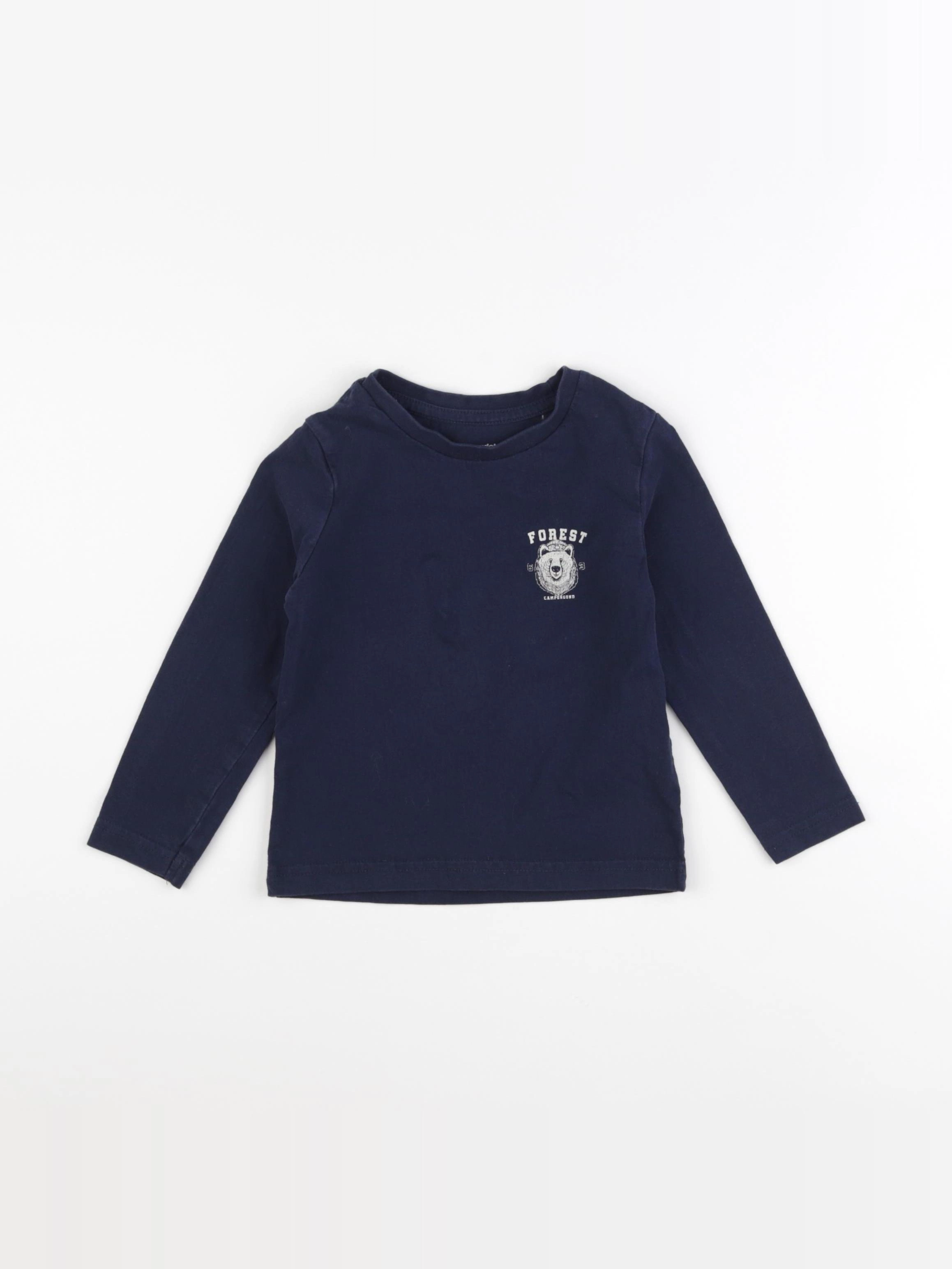 Vertbaudet - tee-shirt bleu - 3 ans