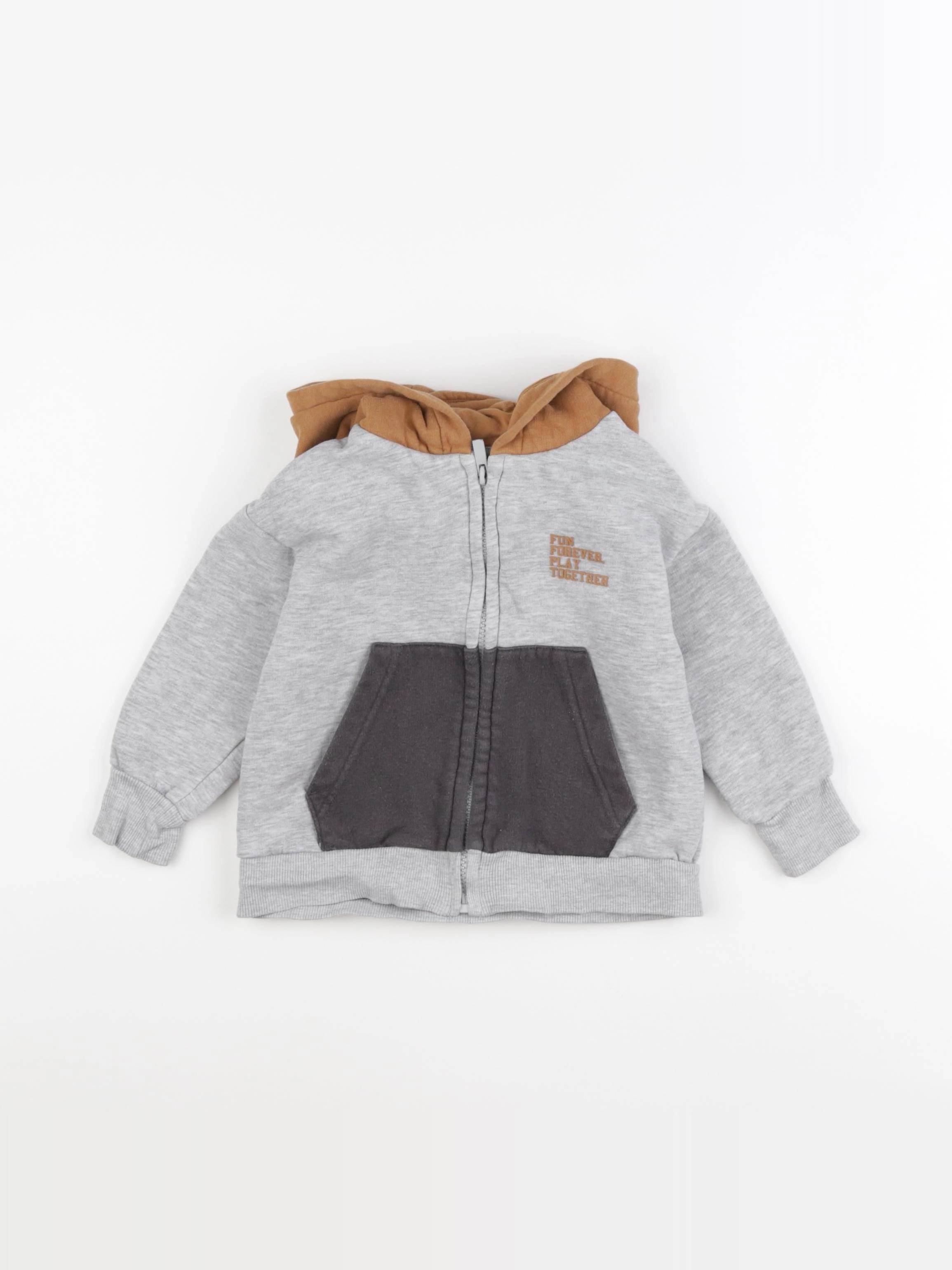 Vertbaudet - sweat gris - 3 ans