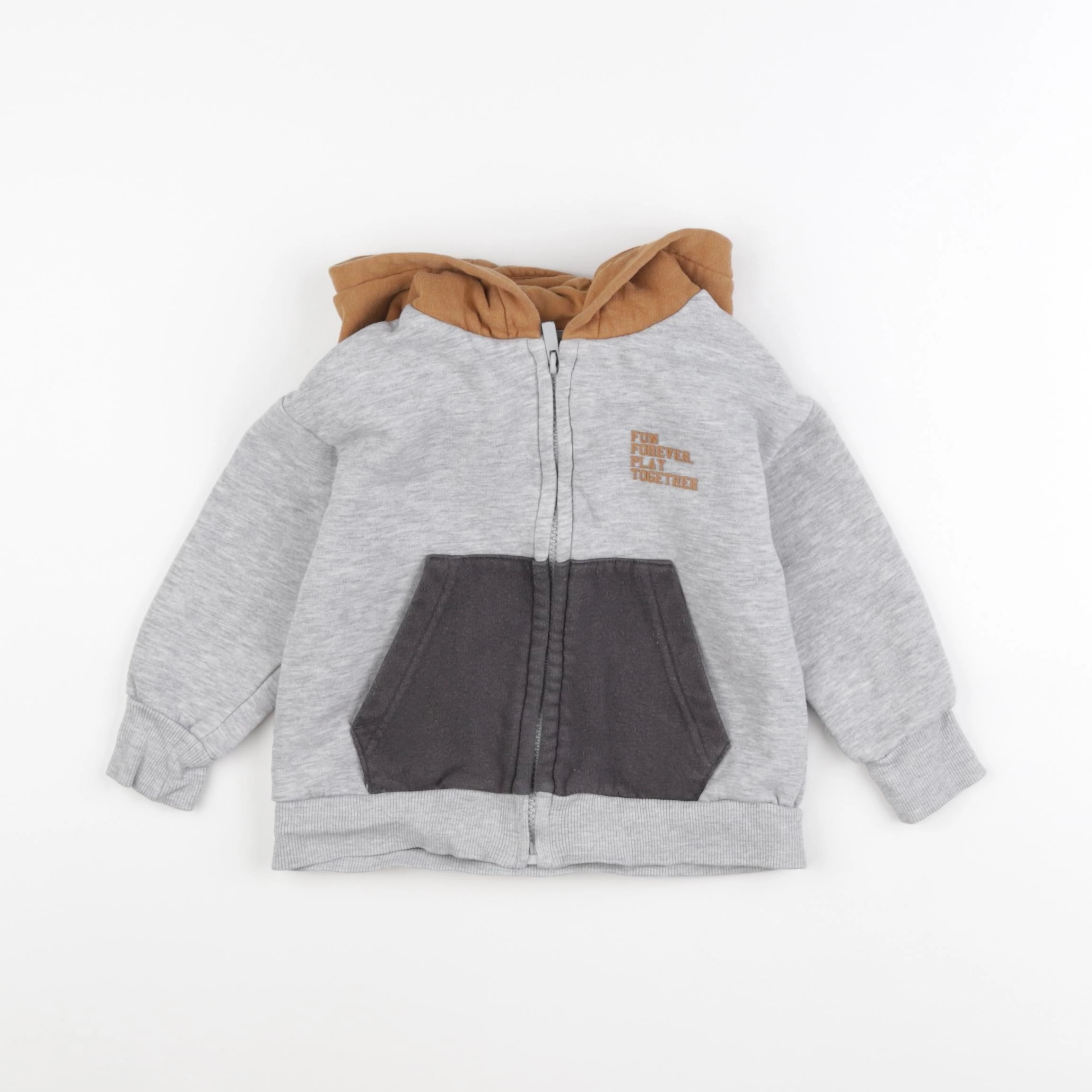 Vertbaudet - sweat gris - 3 ans