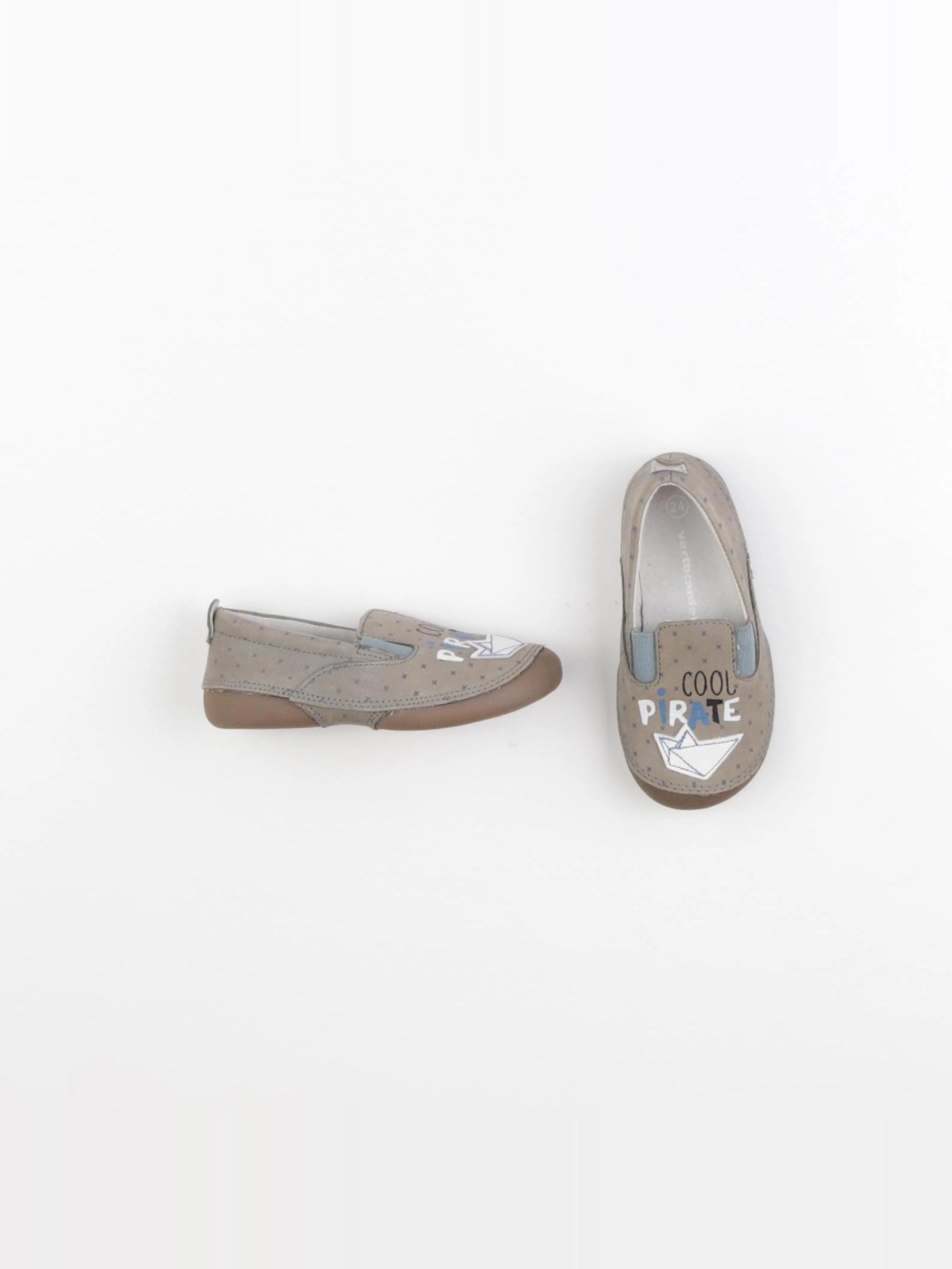Vertbaudet - chaussons gris - pointure 24