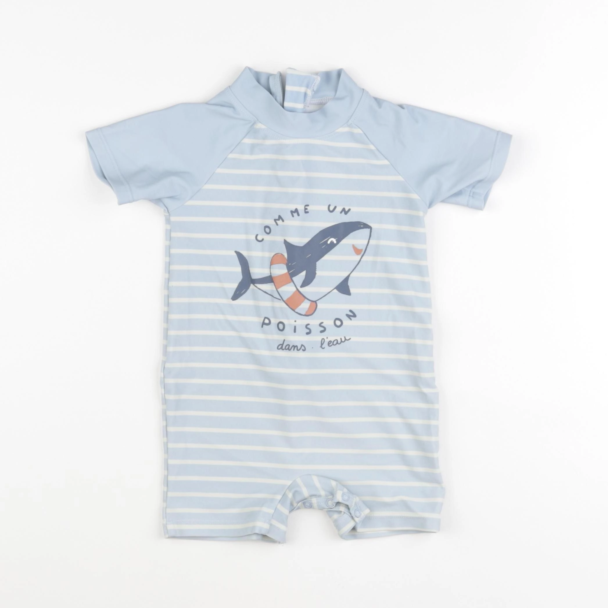 Vertbaudet - combi de bain bleu - 2/3 ans