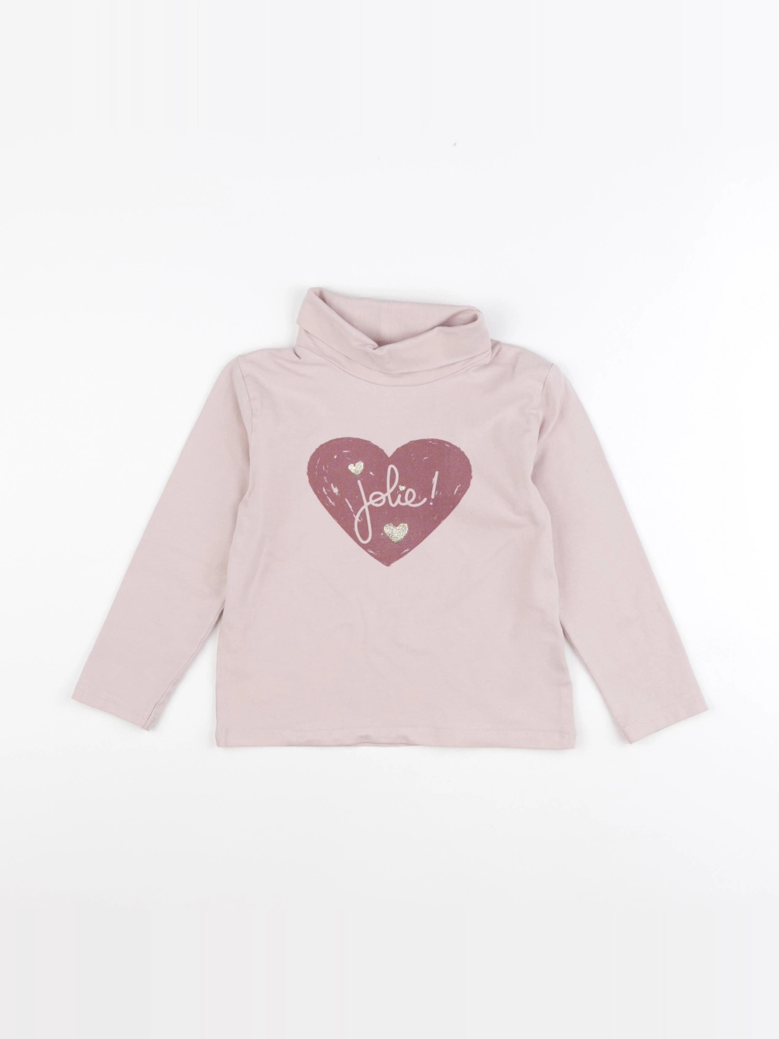 Vertbaudet - sous-pull rose - 6 ans