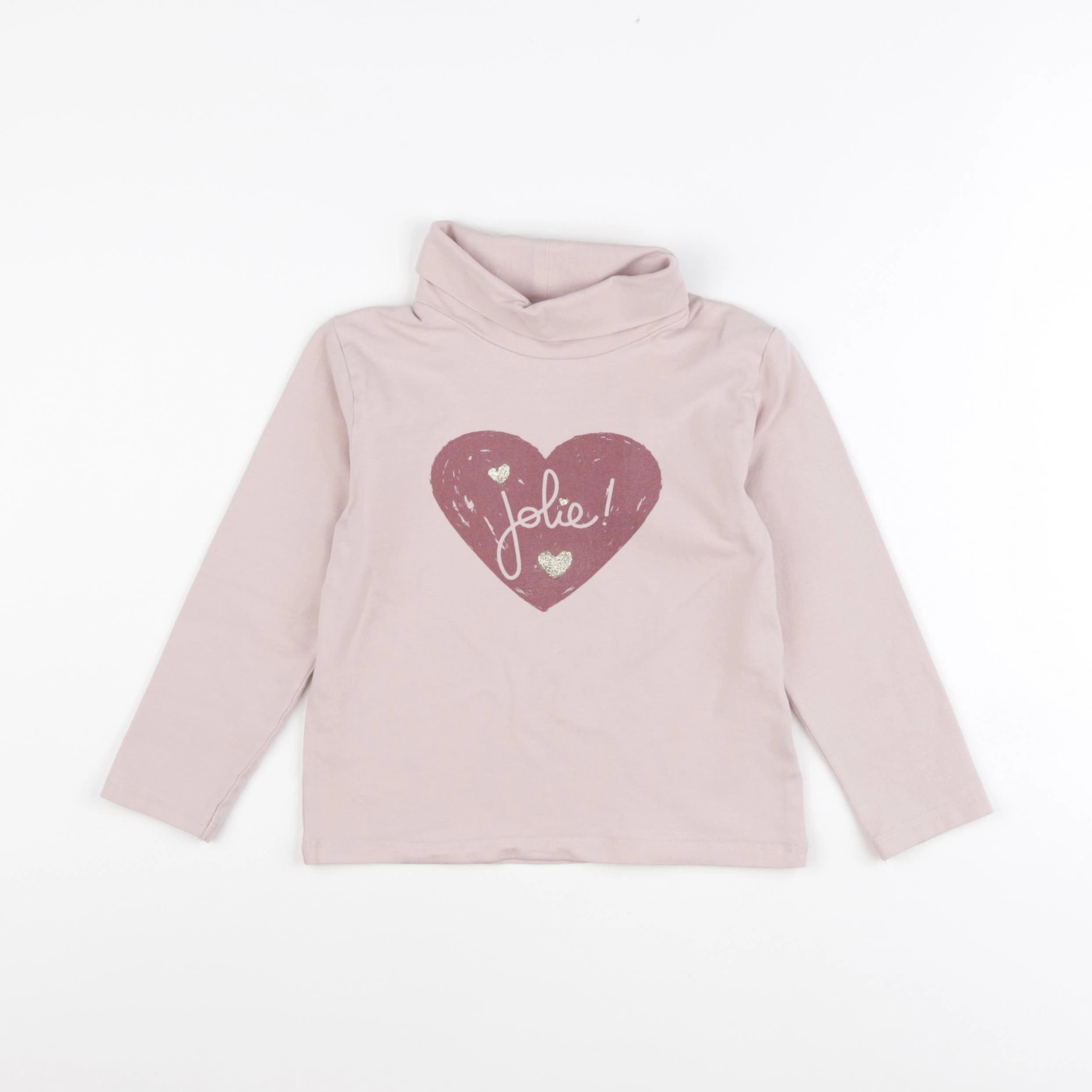 Vertbaudet - sous-pull rose - 6 ans