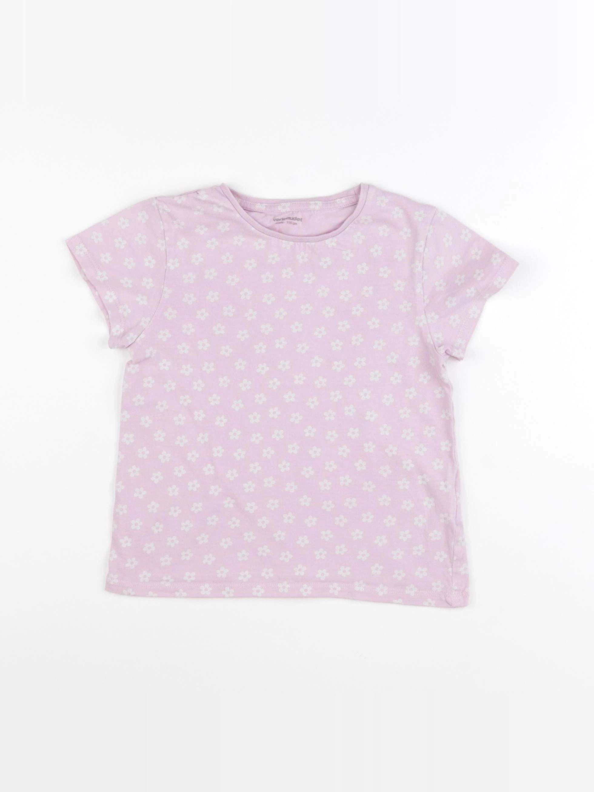 Vertbaudet - tee-shirt violet - 6 ans