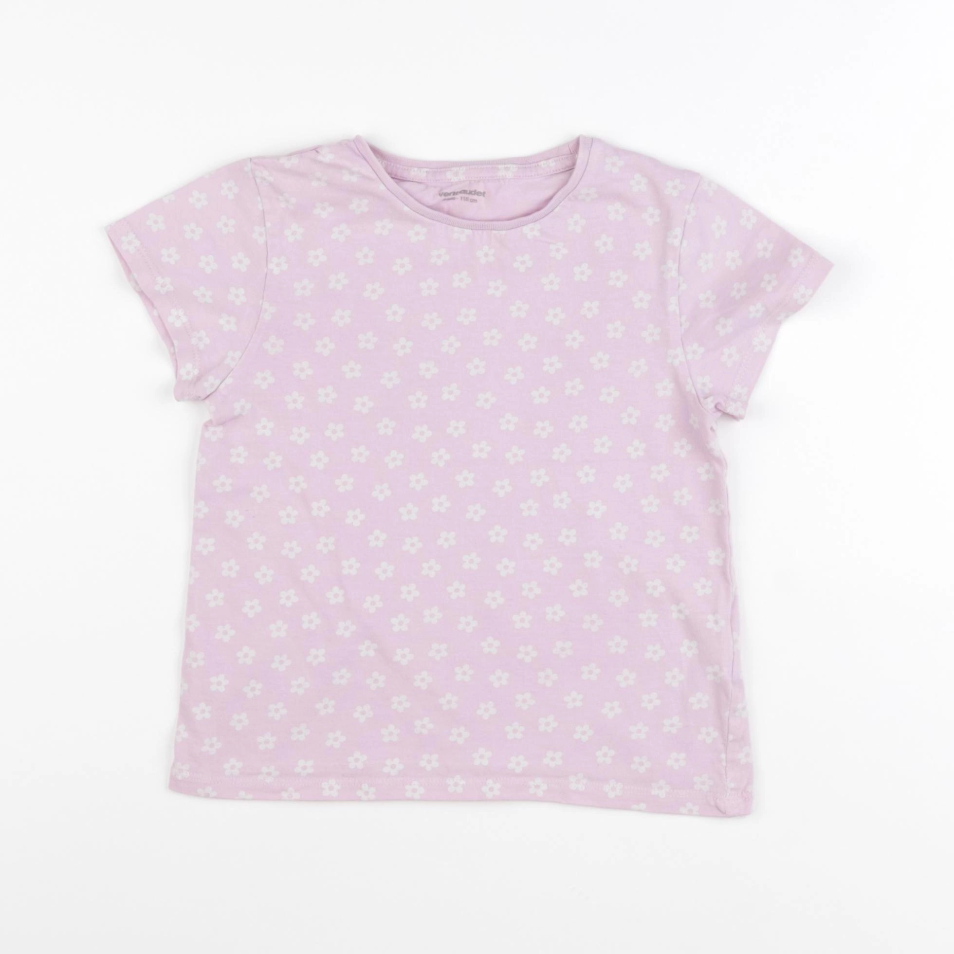 Vertbaudet - tee-shirt violet - 6 ans