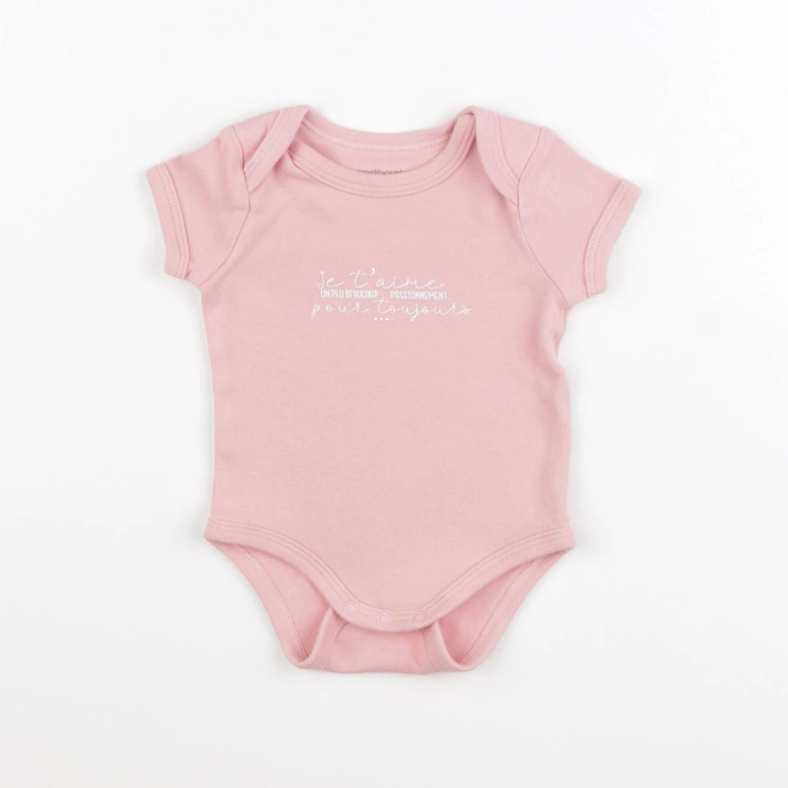 Vertbaudet - body rose - 3 mois