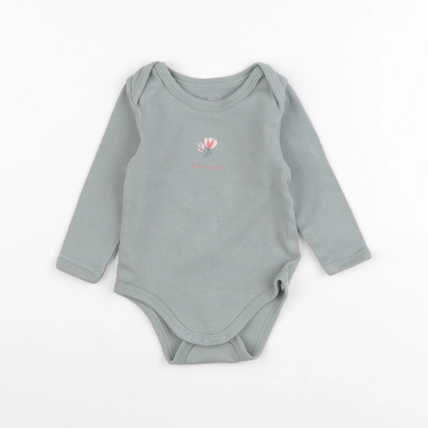 Vertbaudet - body vert - 9 mois