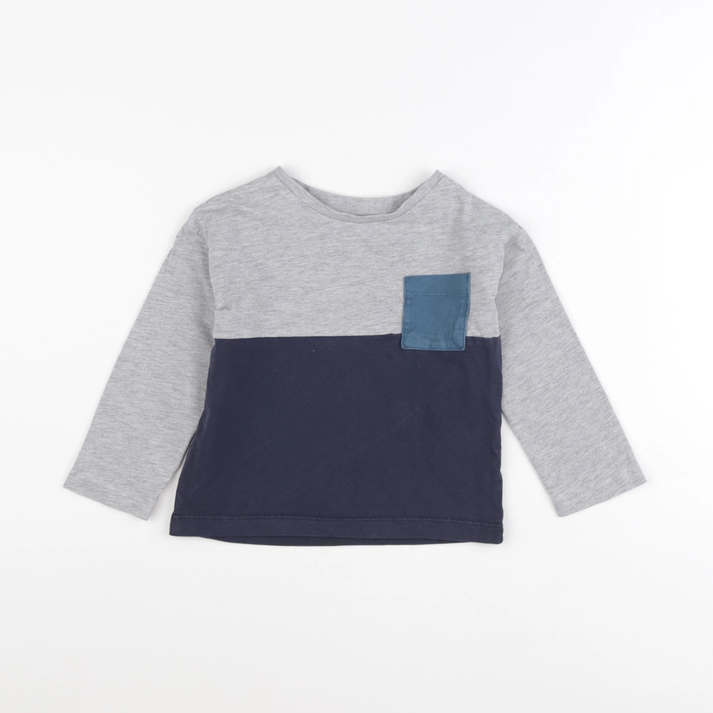 Vertbaudet - tee-shirt gris - 3 ans
