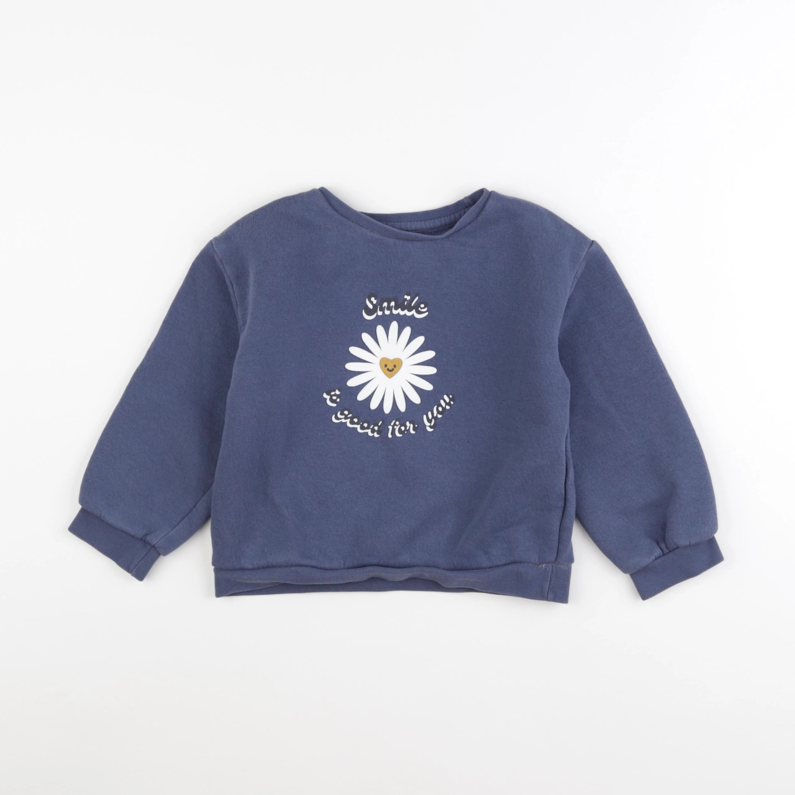 Vertbaudet - sweat bleu - 6 ans