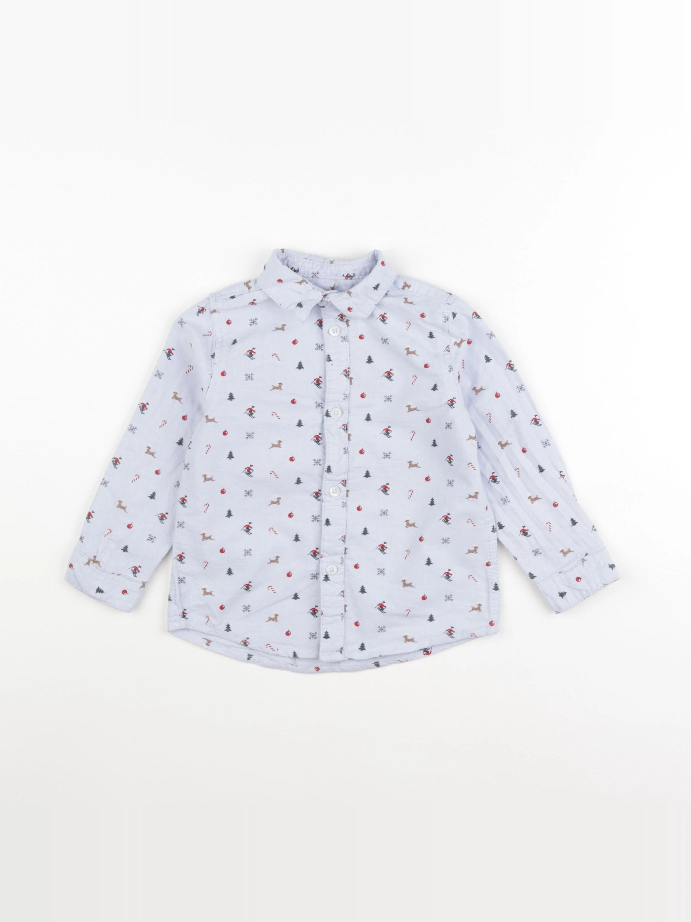 Vertbaudet - chemise bleu - 3 ans
