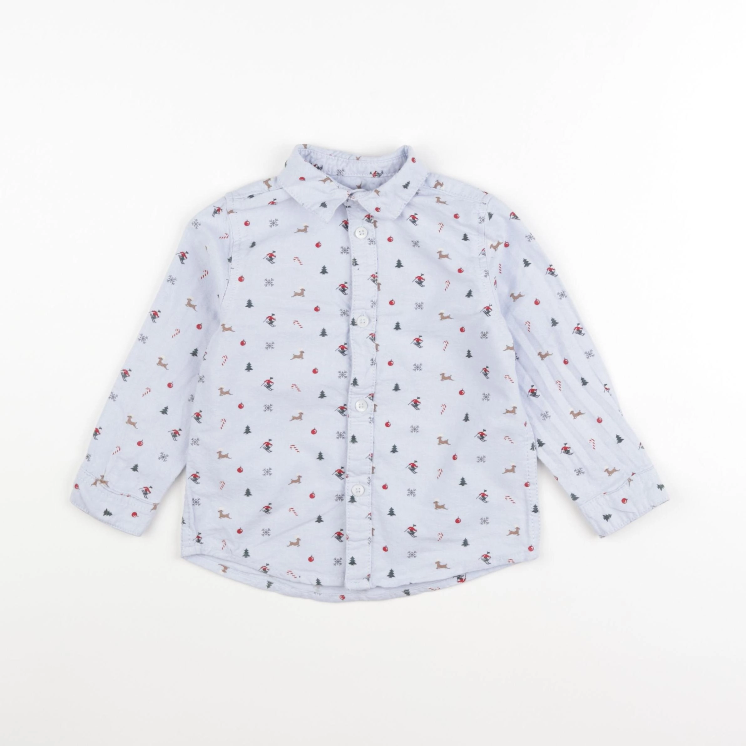 Vertbaudet - chemise bleu - 3 ans
