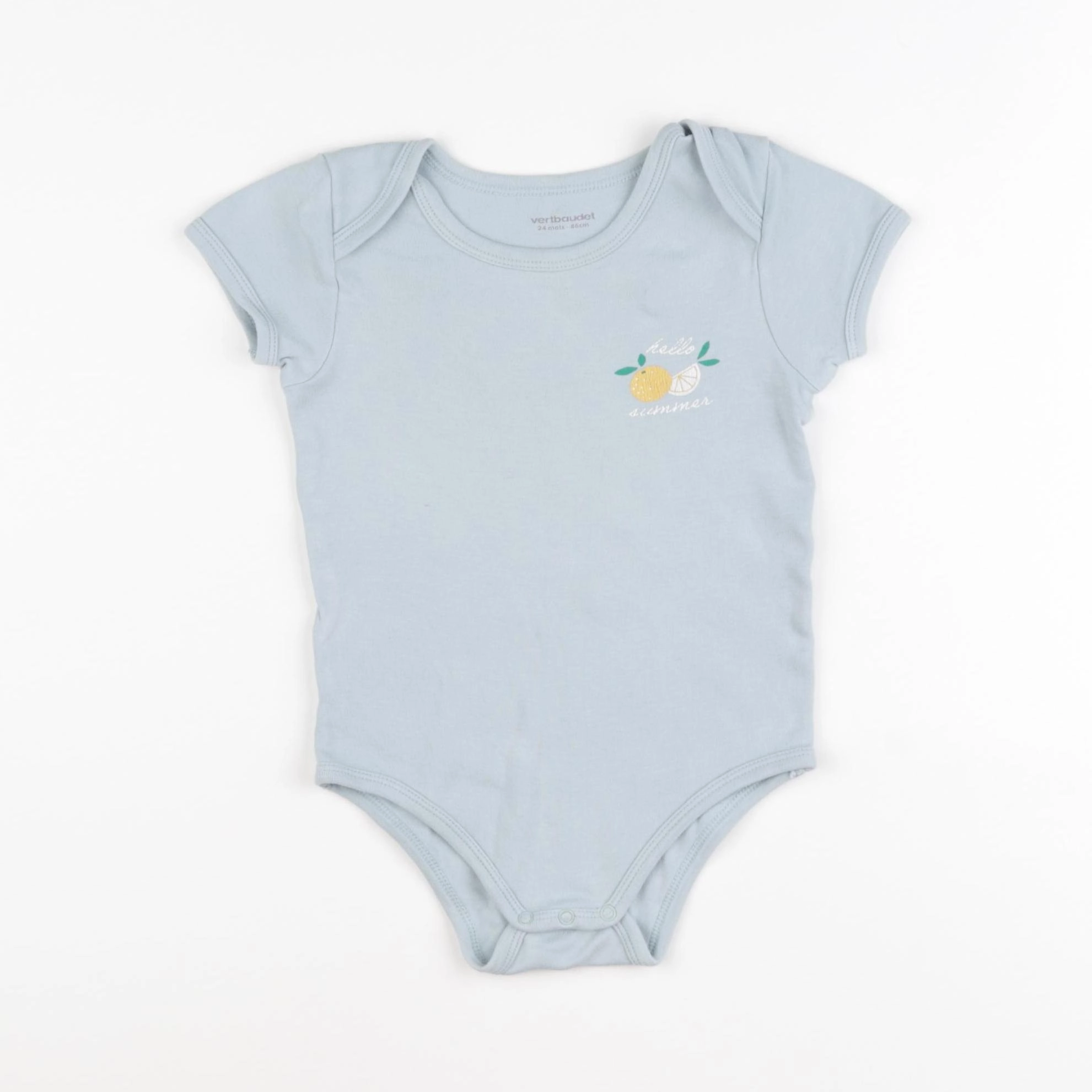 Vertbaudet - body bleu - 24 mois