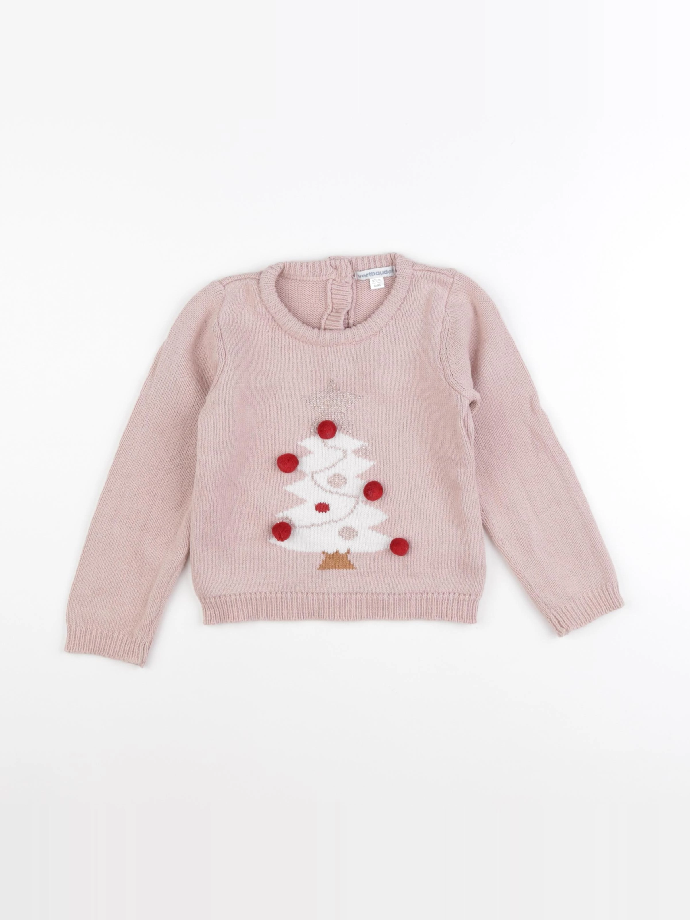 Vertbaudet - pull rose - 3 ans