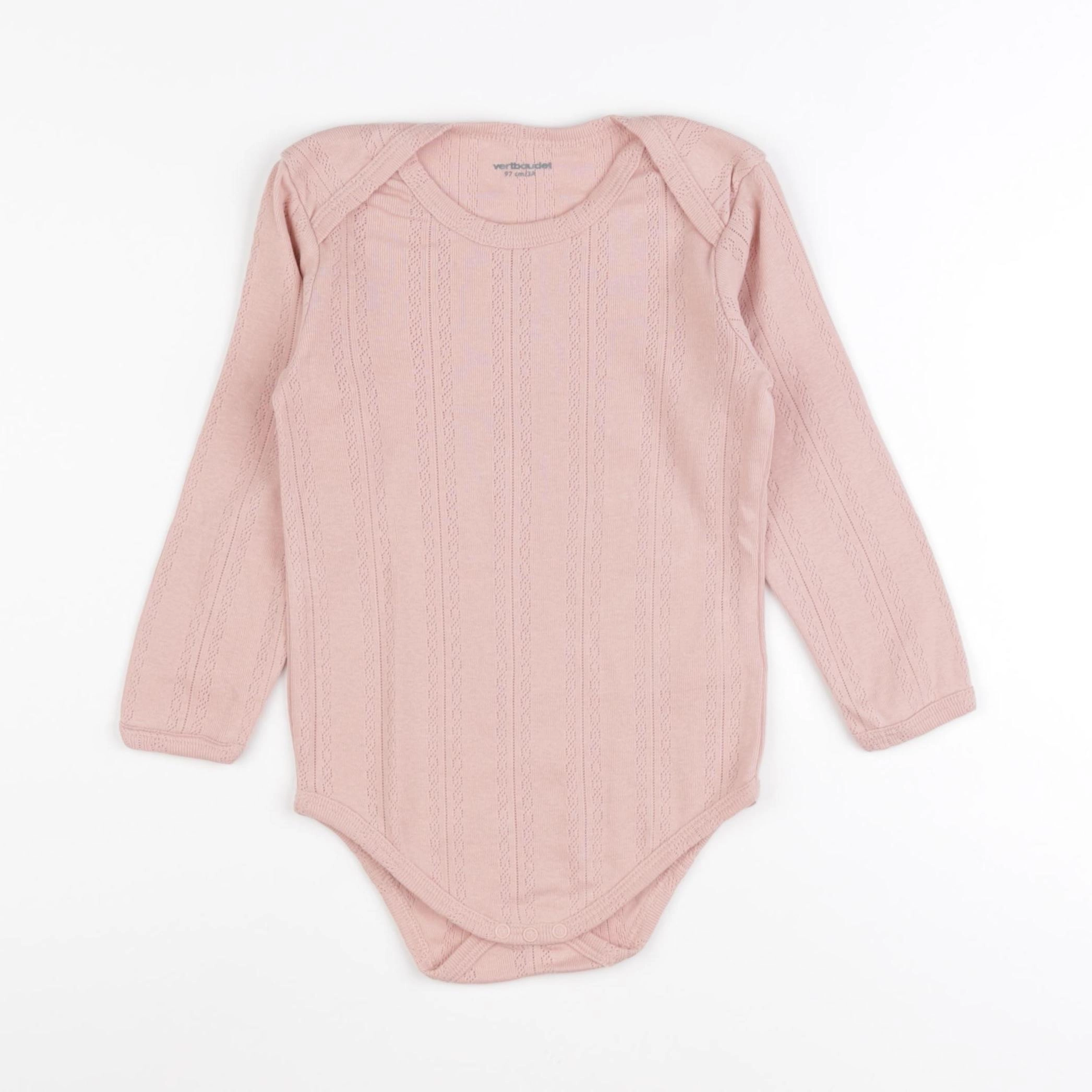 Vertbaudet - body rose - 3 ans