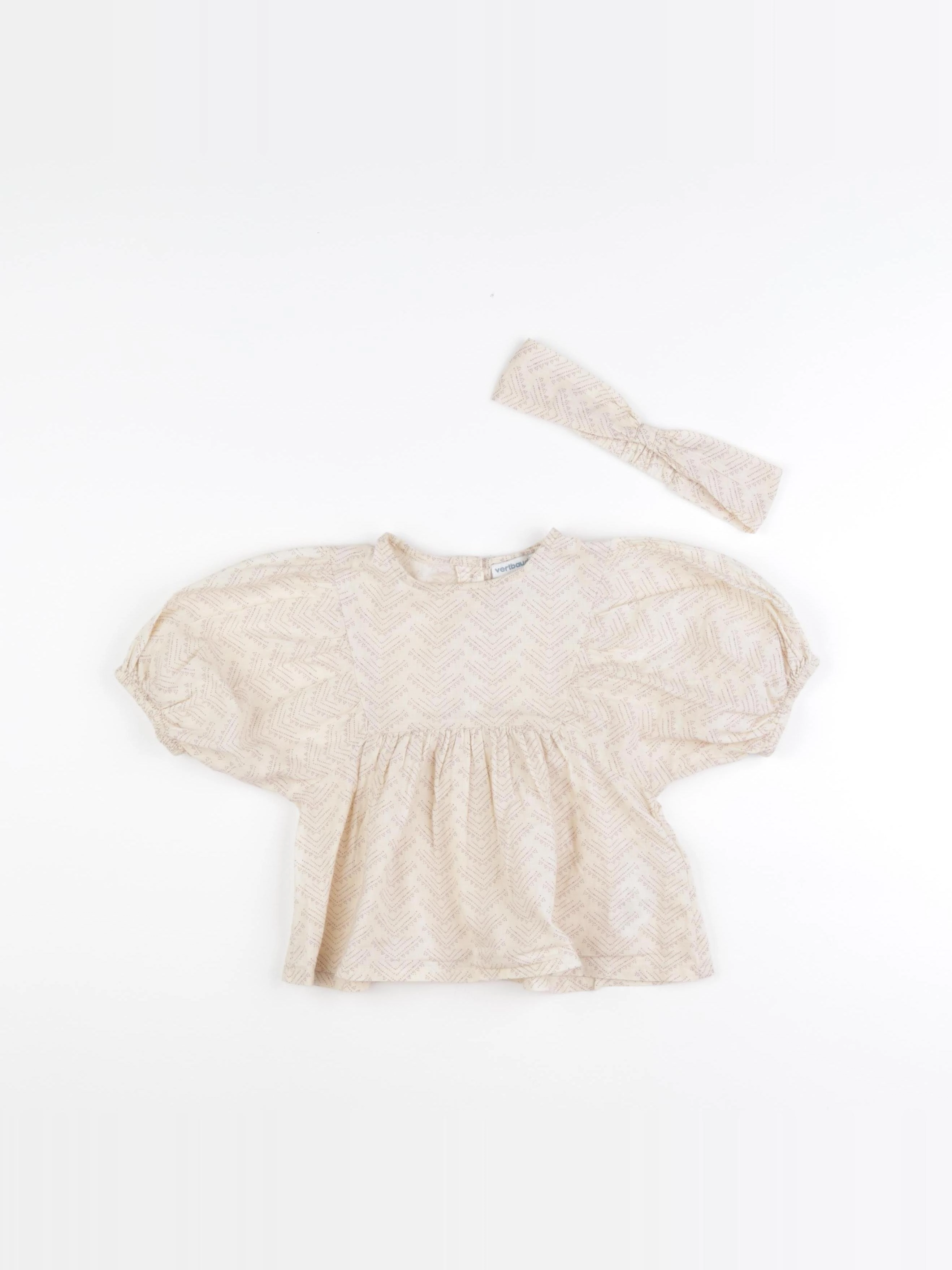 Vertbaudet - blouse beige - 2 ans