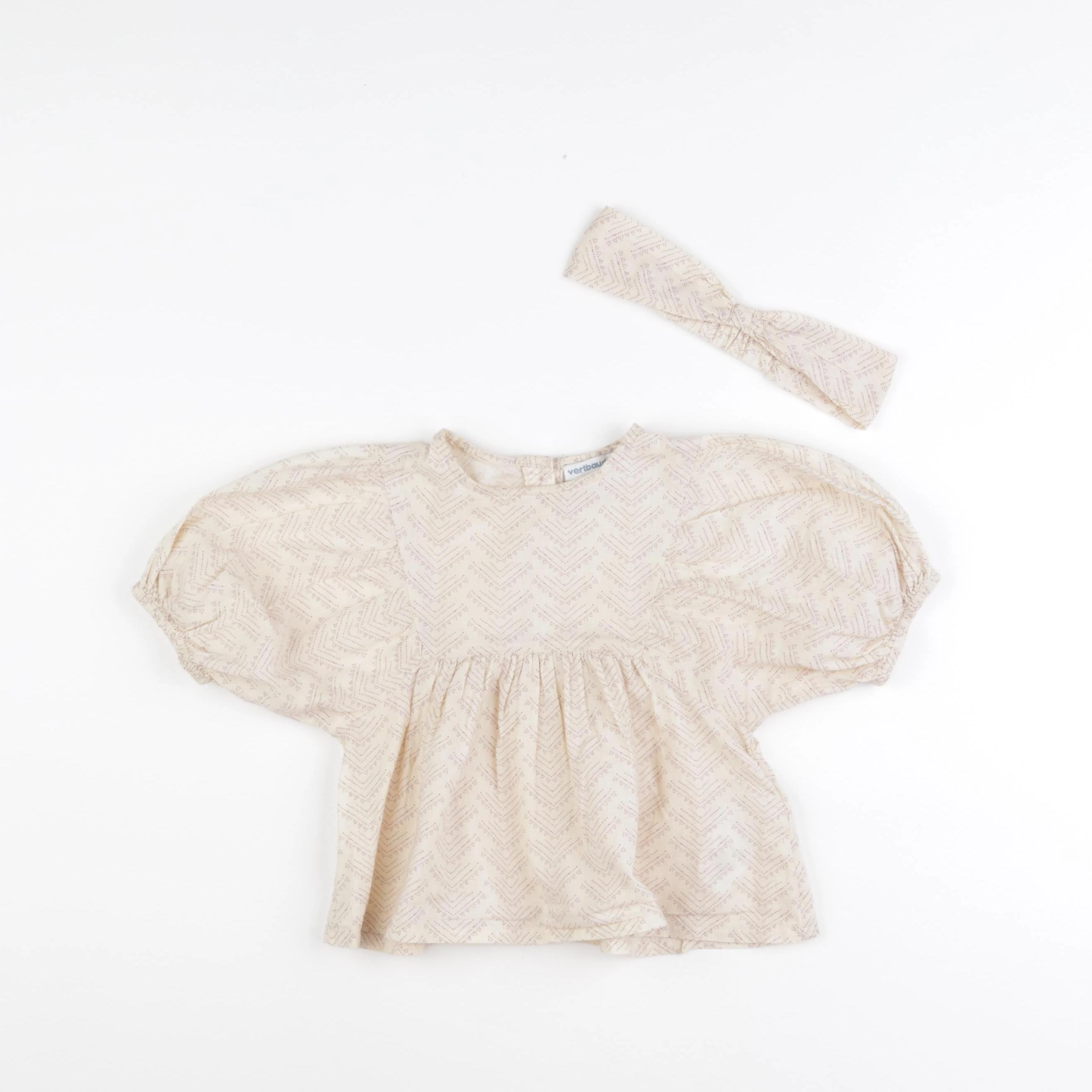 Vertbaudet - blouse beige - 2 ans