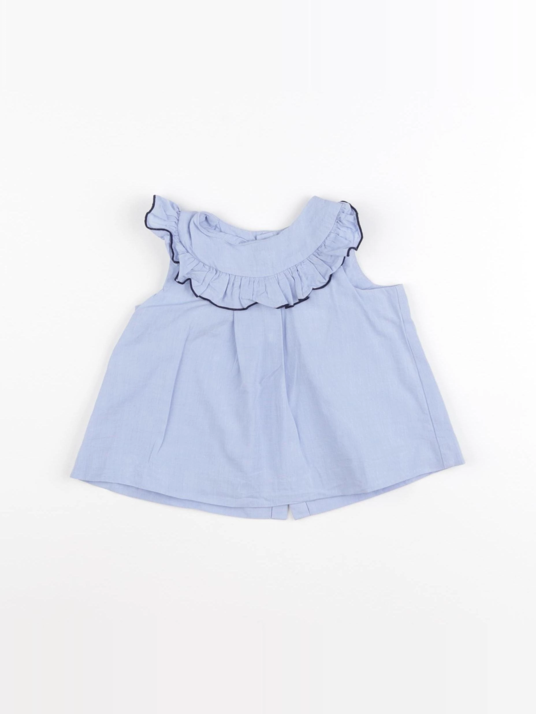 Jacadi - blouse bleu - 12 mois