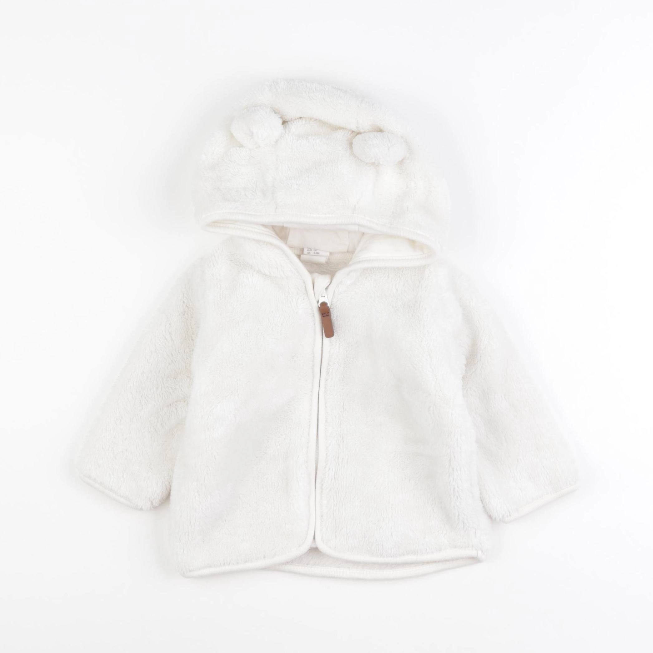 H&M - polaire blanc - 6 mois