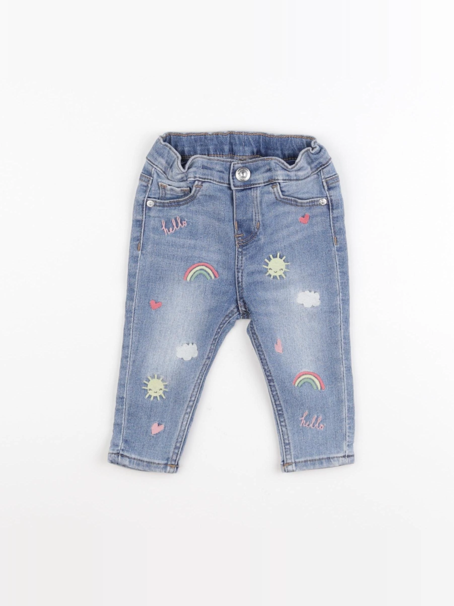 H&M - jean bleu - 6 mois