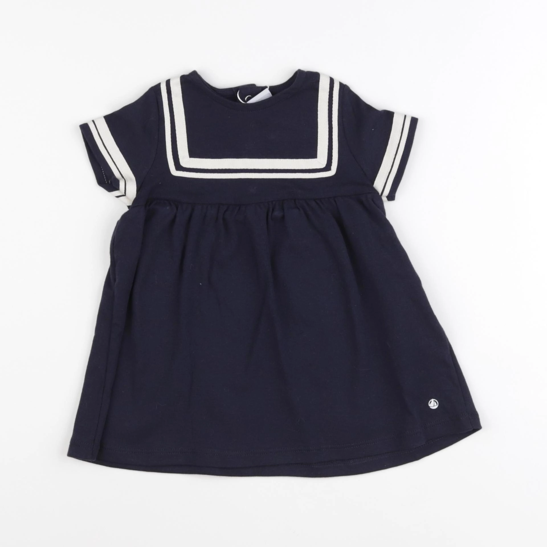 Petit Bateau - robe bleu - 6 mois