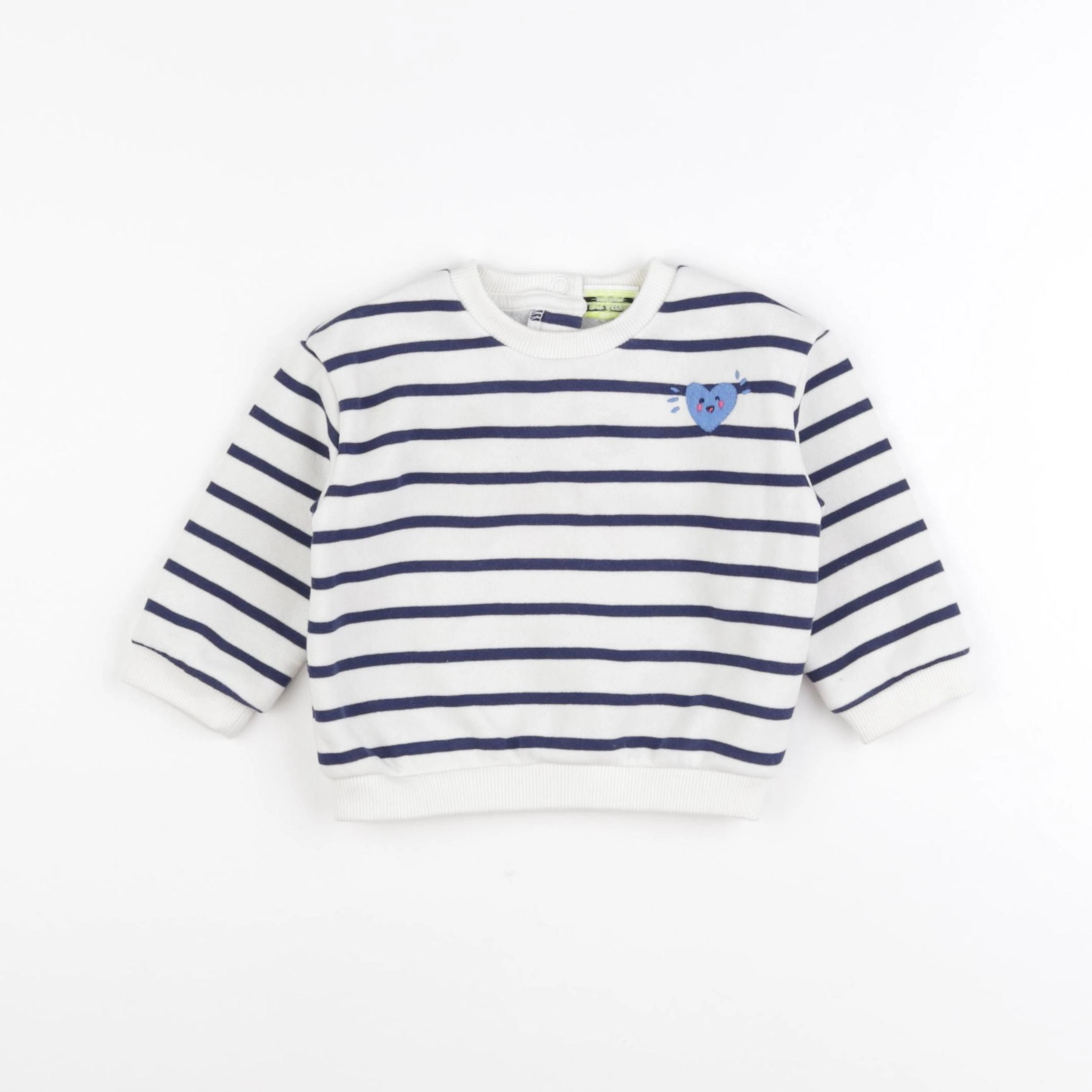 Tape à l'oeil - sweat blanc - 9 mois