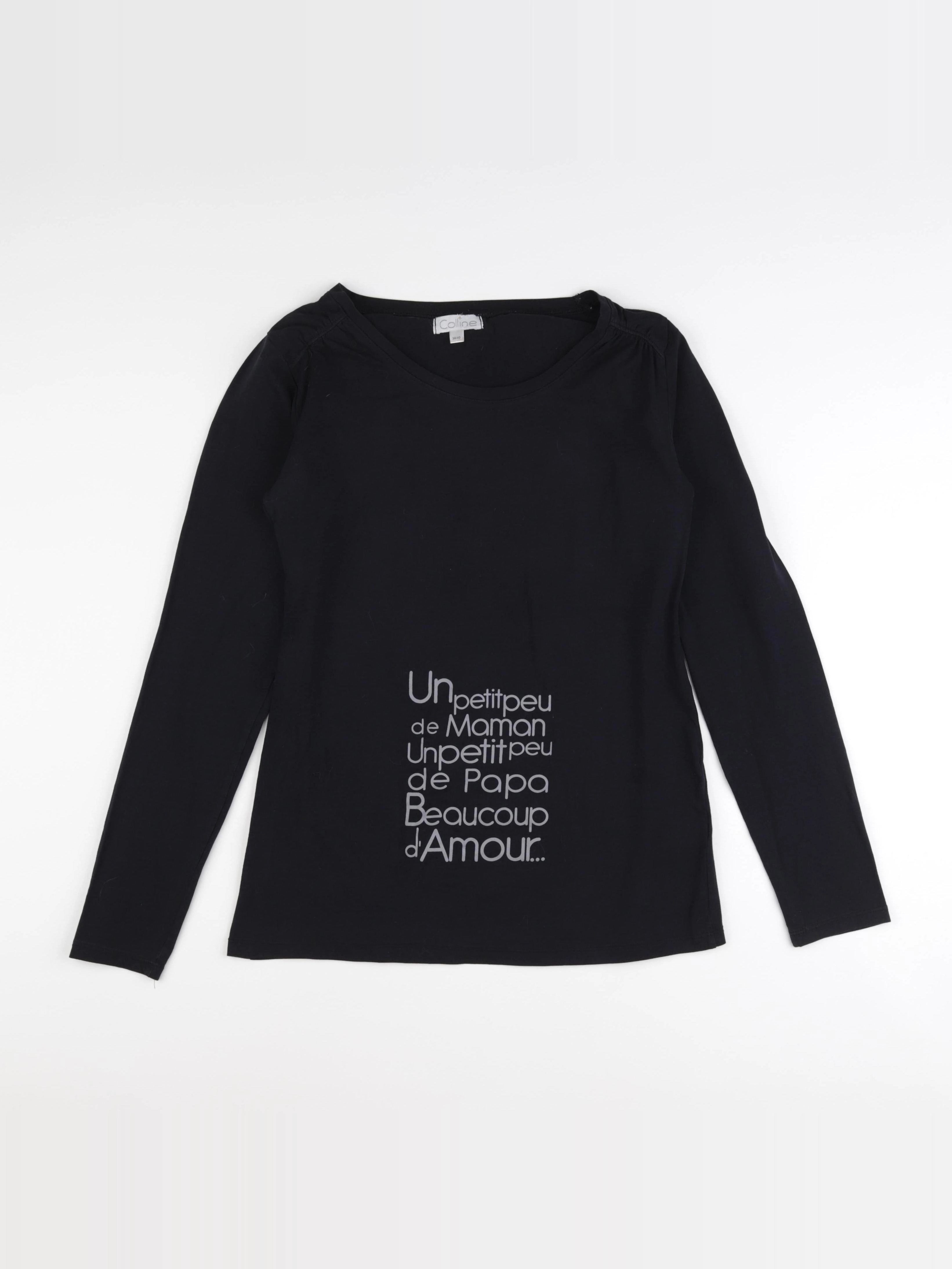 Vertbaudet - tee-shirt grossesse noir - 38 à 40