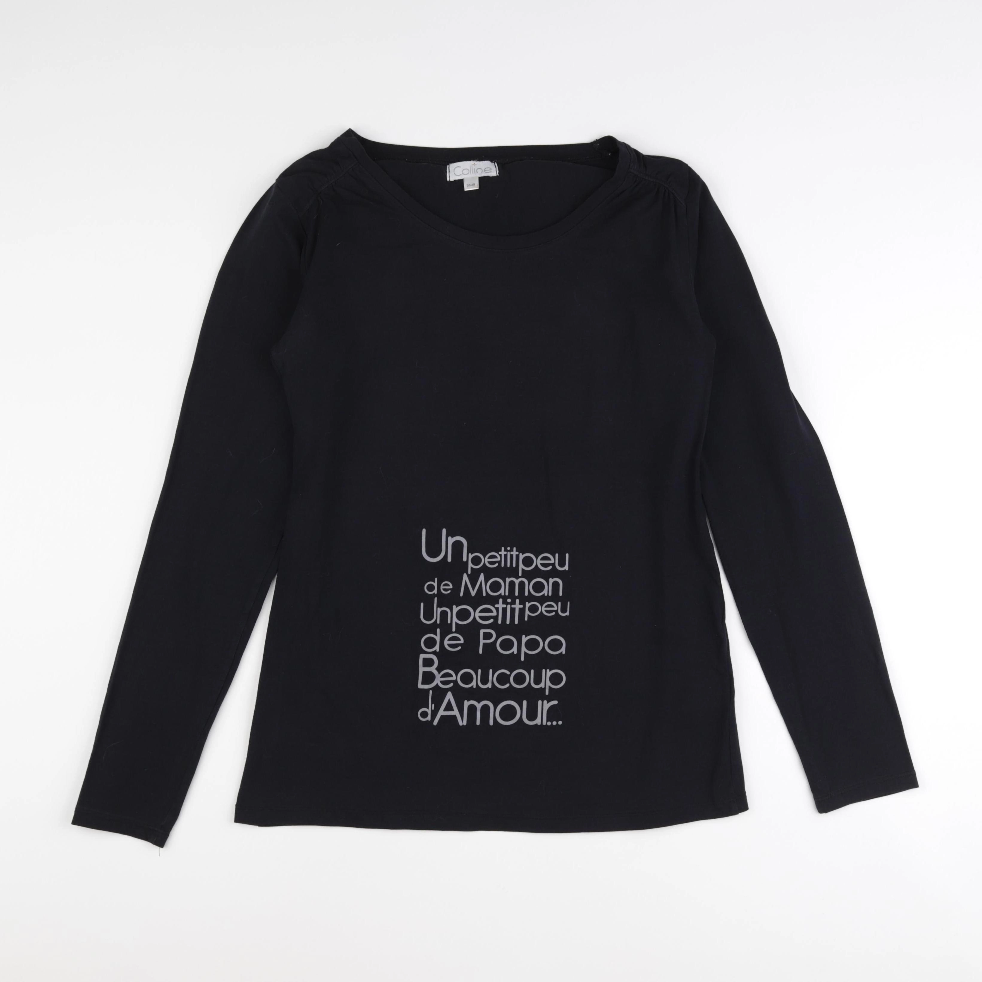 Vertbaudet - tee-shirt grossesse noir - 38 à 40