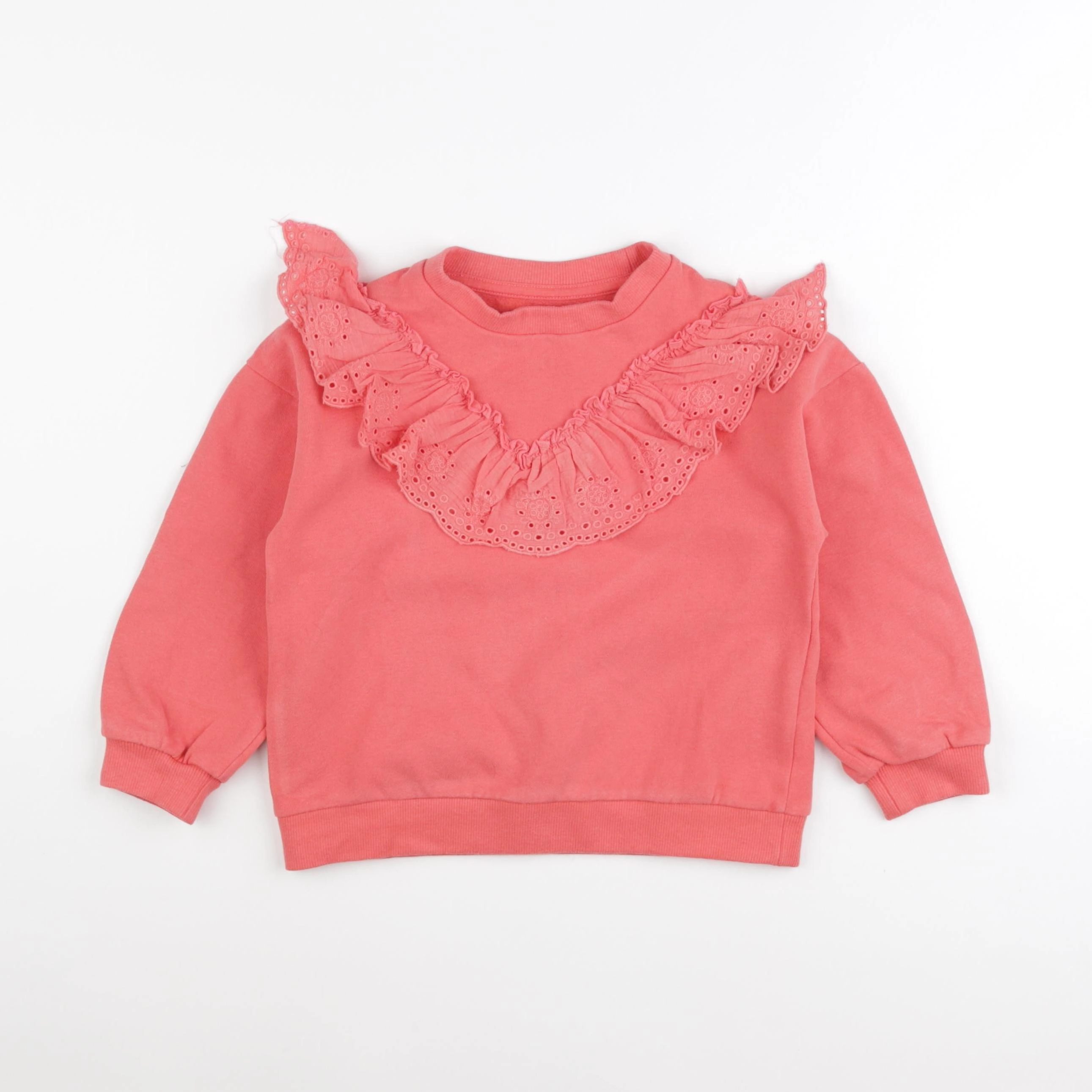 Vertbaudet - sweat rose - 6 ans