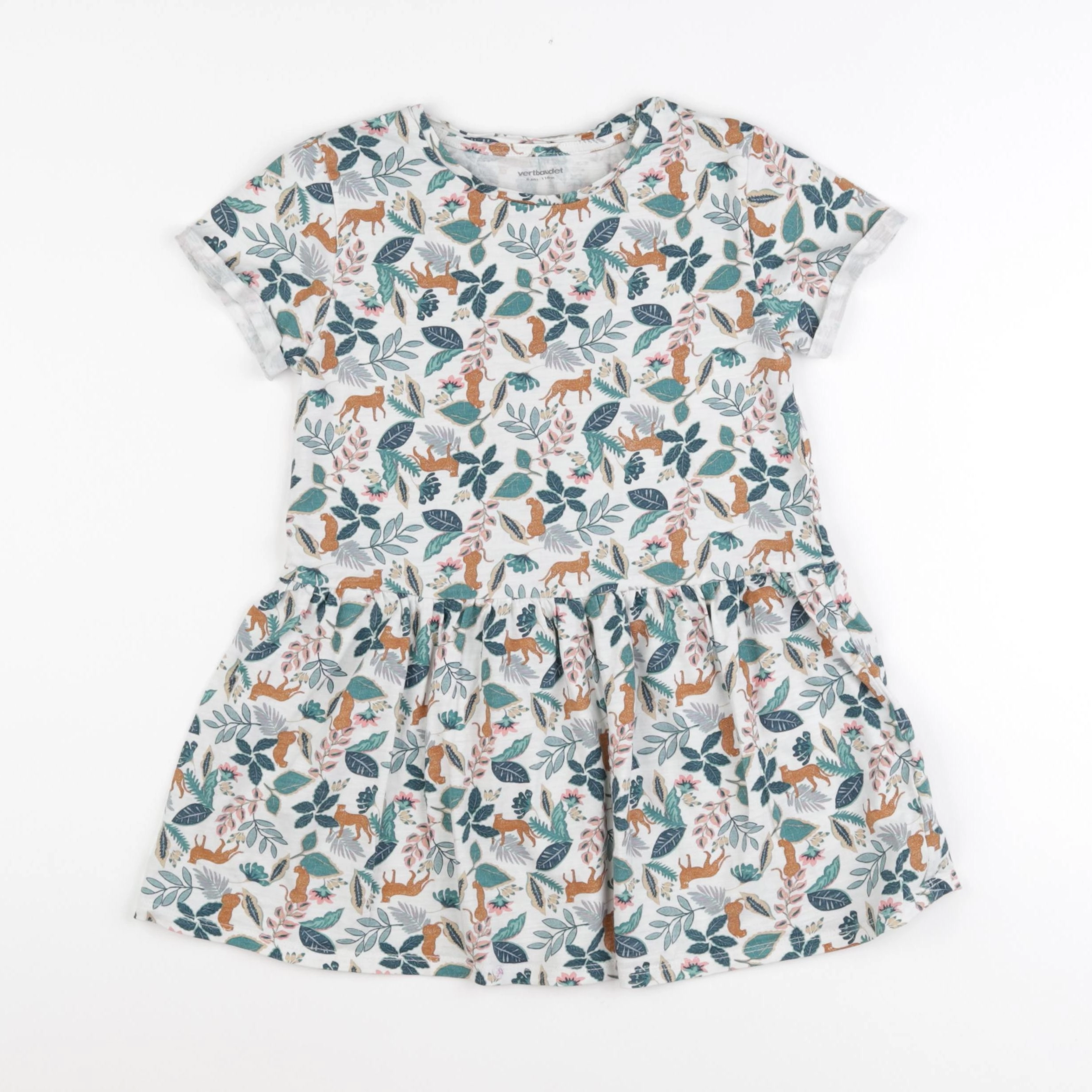 Vertbaudet - robe blanc - 6 ans