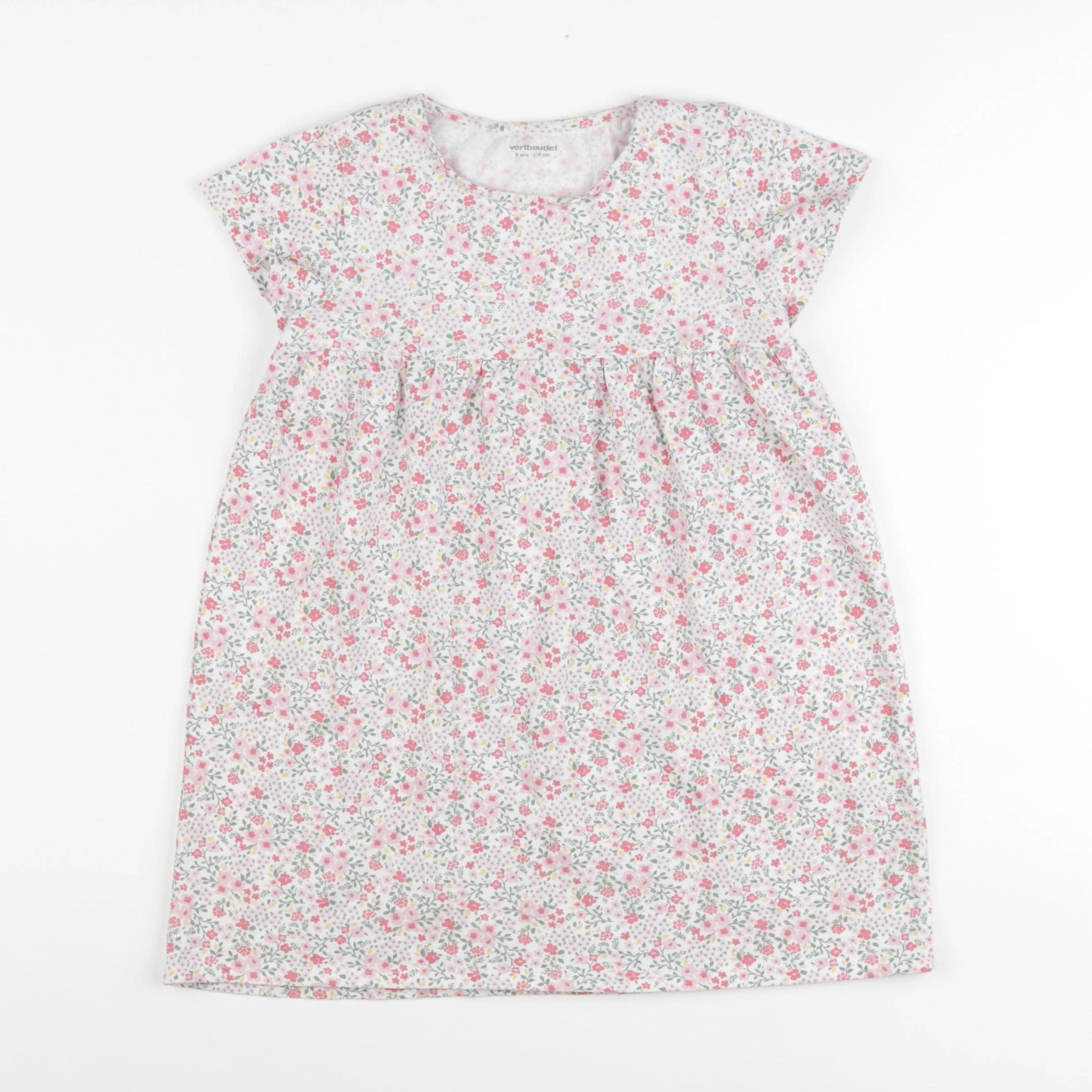 Vertbaudet - robe blanc - 6 ans