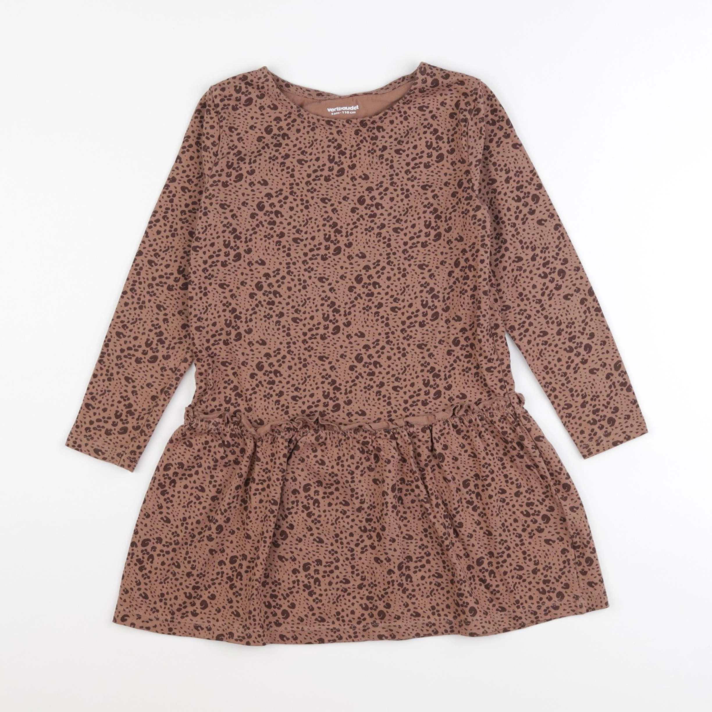 Vertbaudet - robe marron - 5 ans