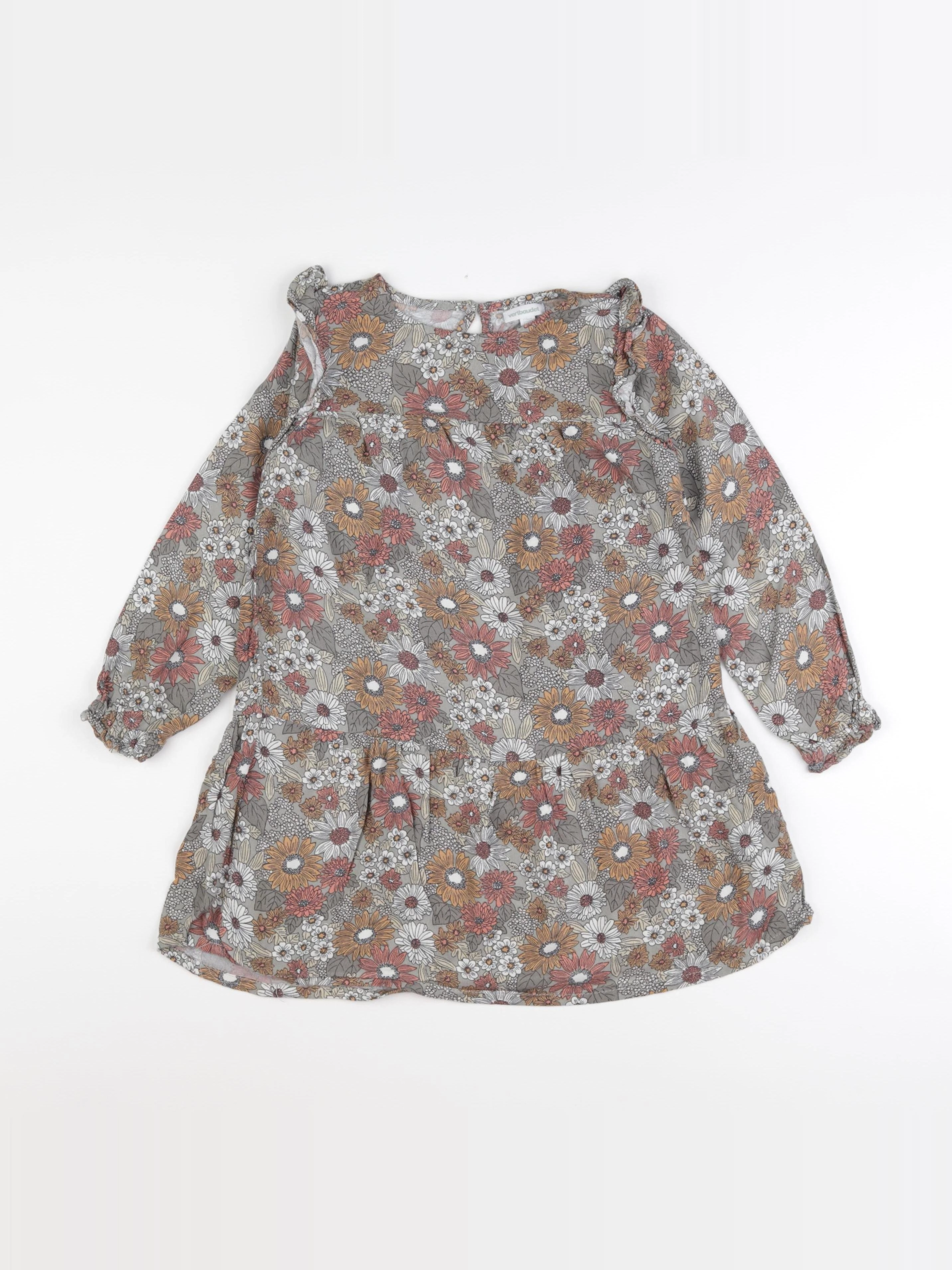 Vertbaudet - robe vert - 6 ans