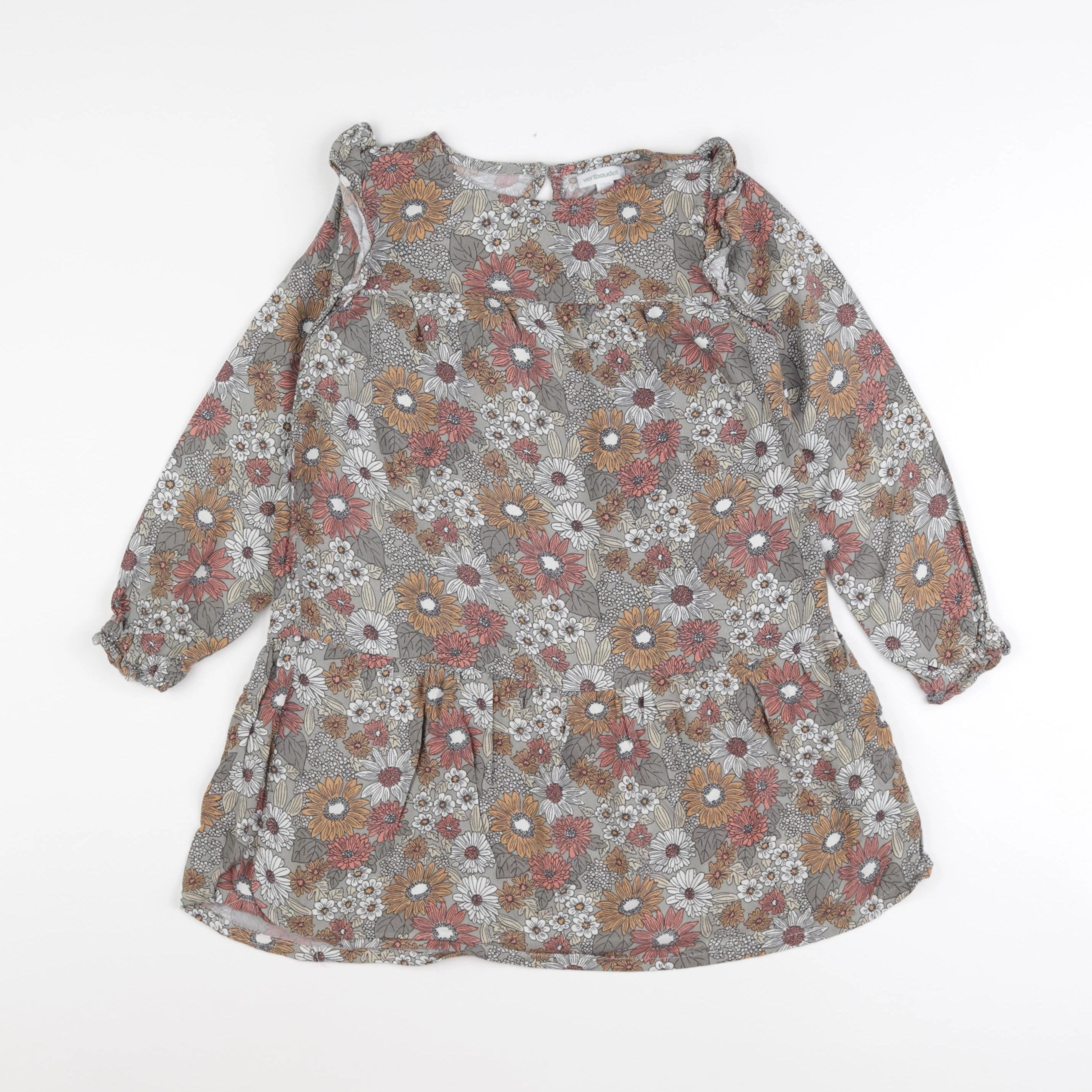 Vertbaudet - robe vert - 6 ans
