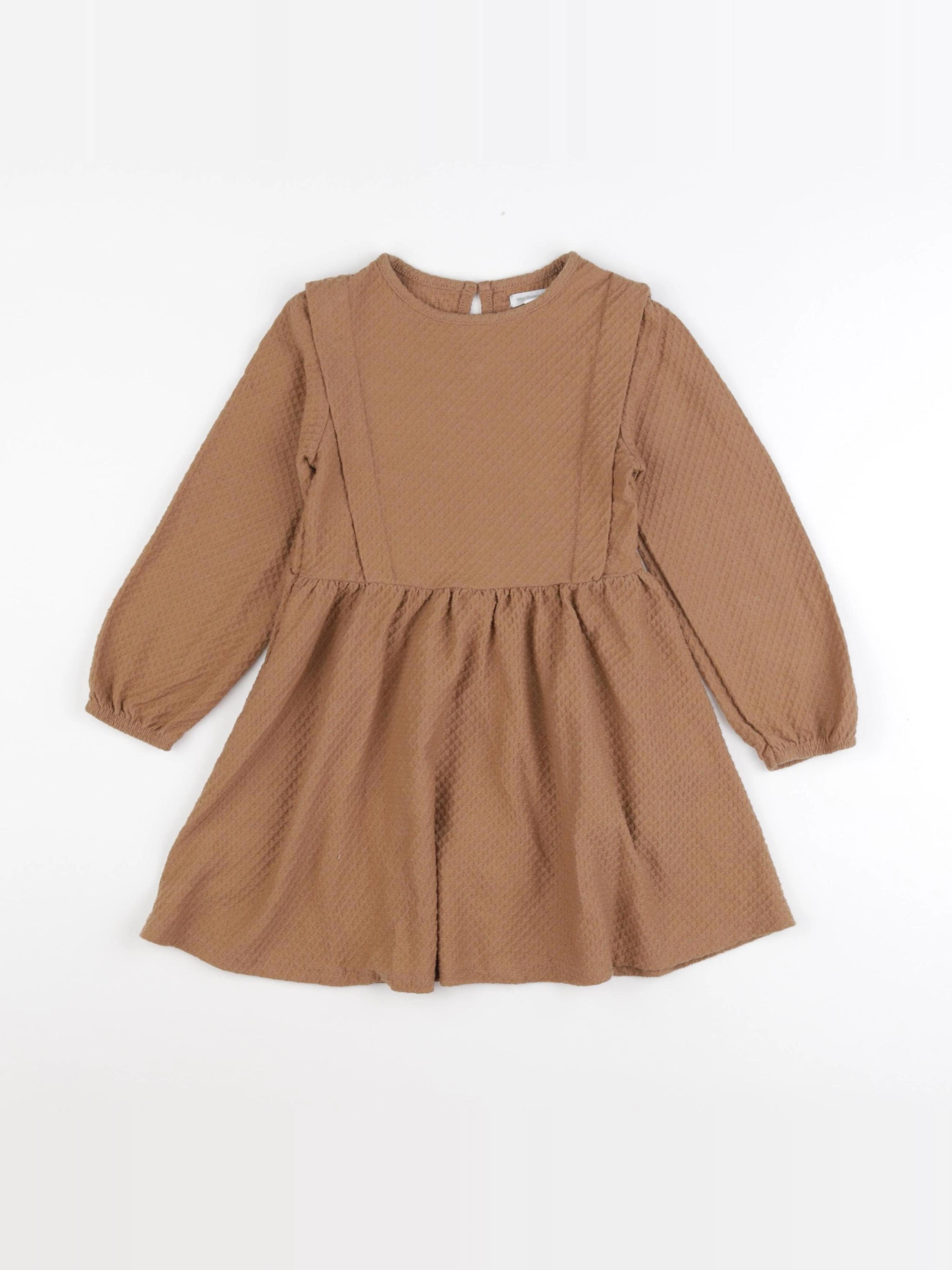 Vertbaudet - robe marron - 5 ans