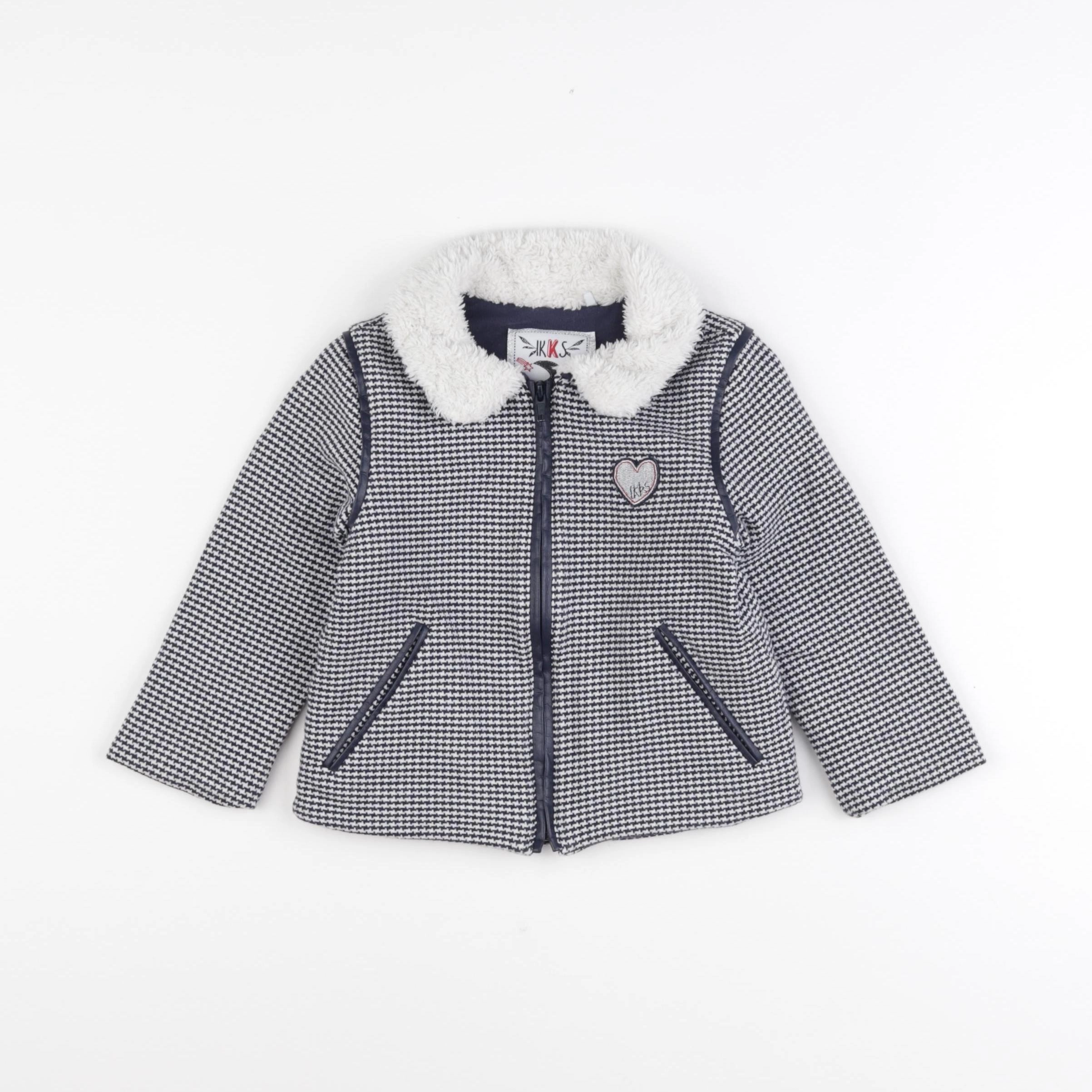 IKKS - veste bleu - 2 ans
