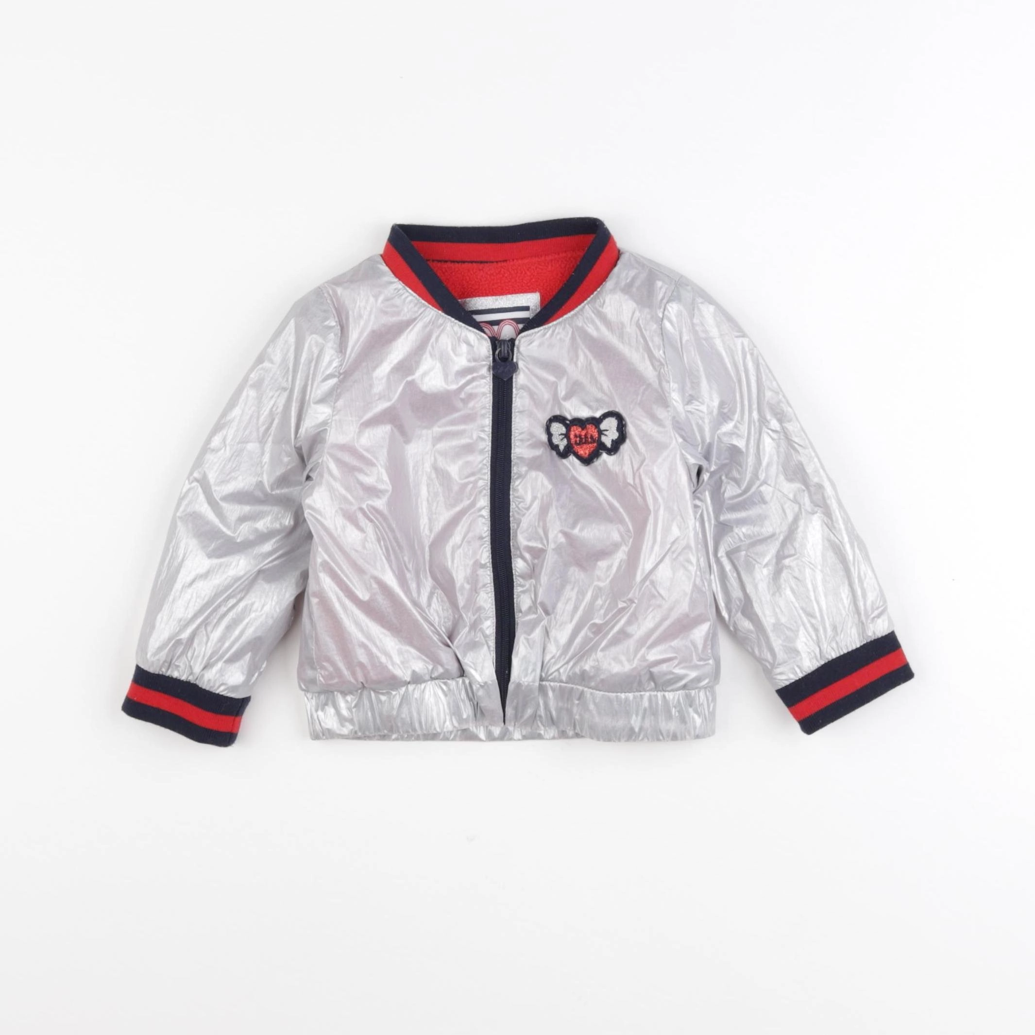 IKKS - veste argent - 12 mois