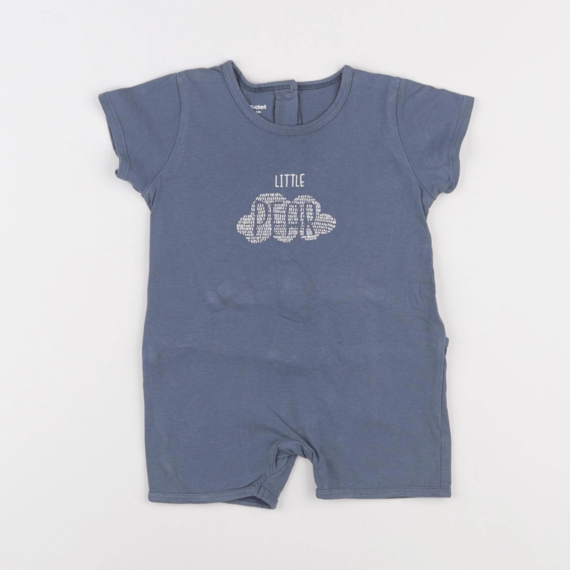Vertbaudet - pyjama coton bleu - 9 mois