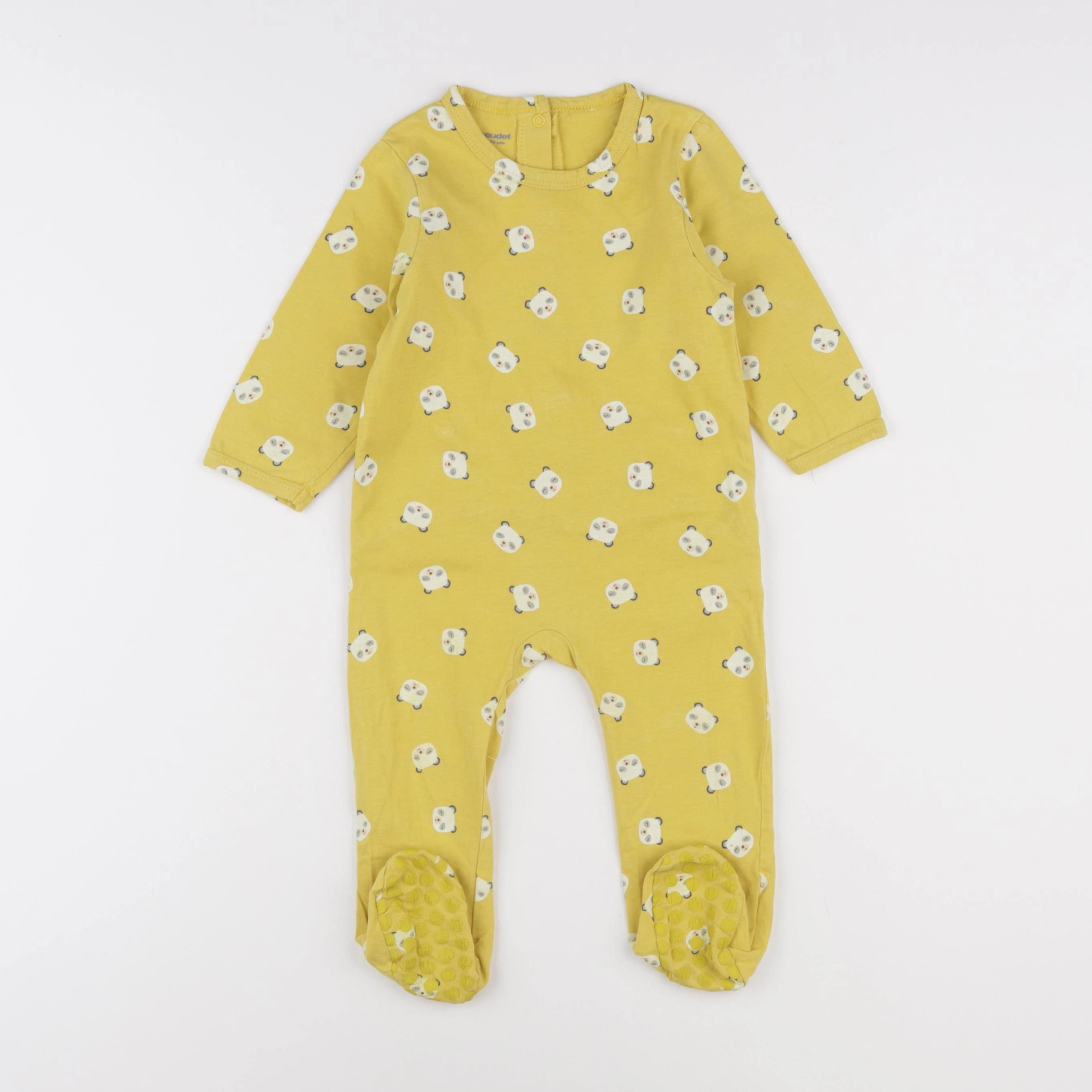 Vertbaudet - pyjama coton jaune - 12 mois