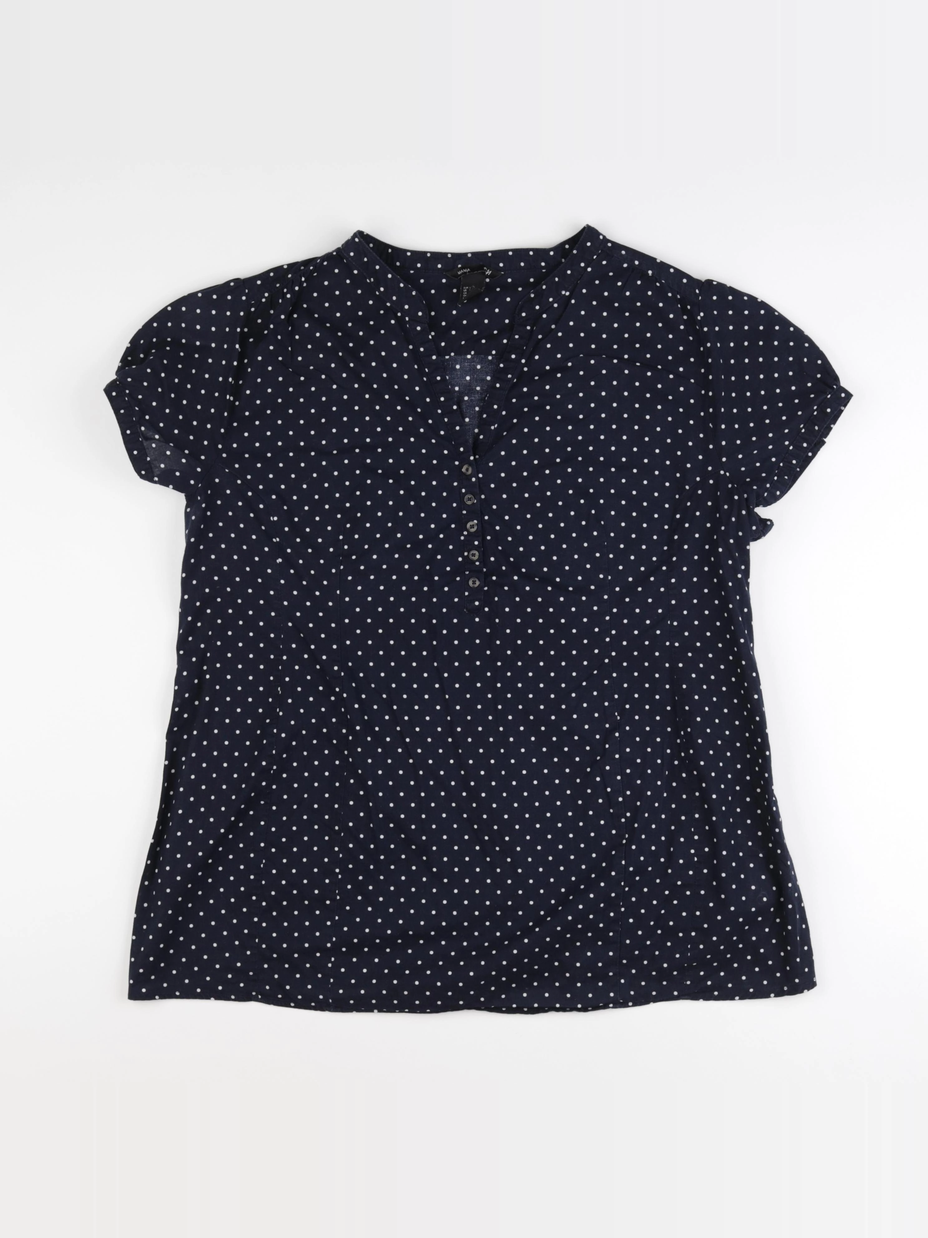 H&M - blouse grossesse bleu - l