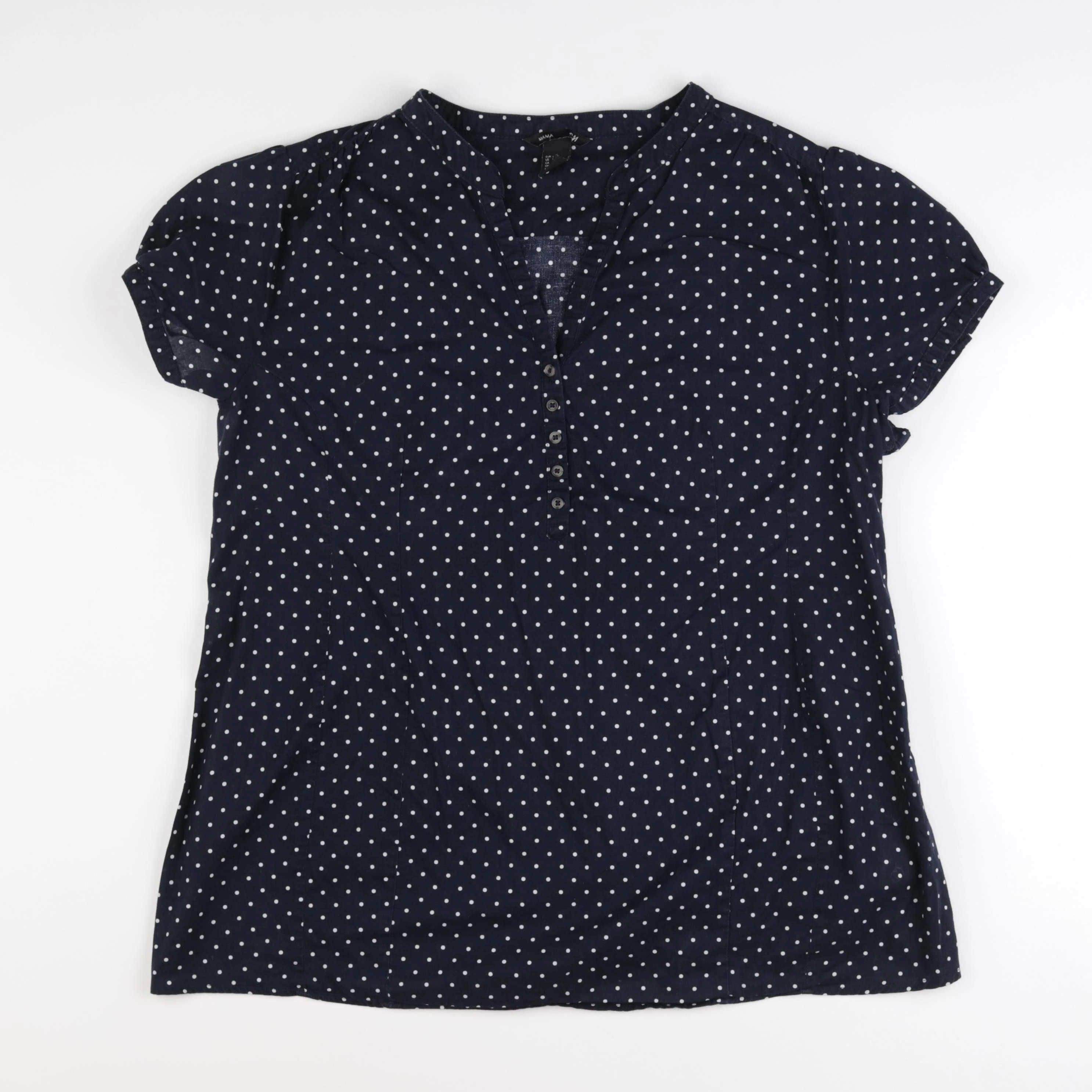 H&M - blouse grossesse bleu - l